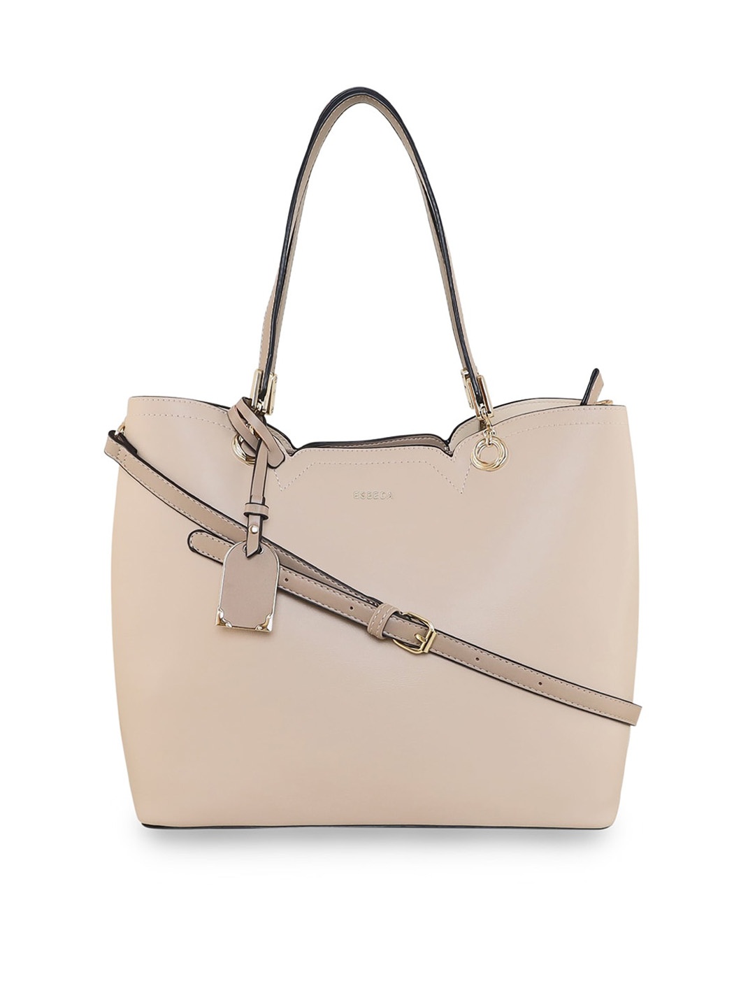 

ESBEDA Structured Handheld Bag, Beige