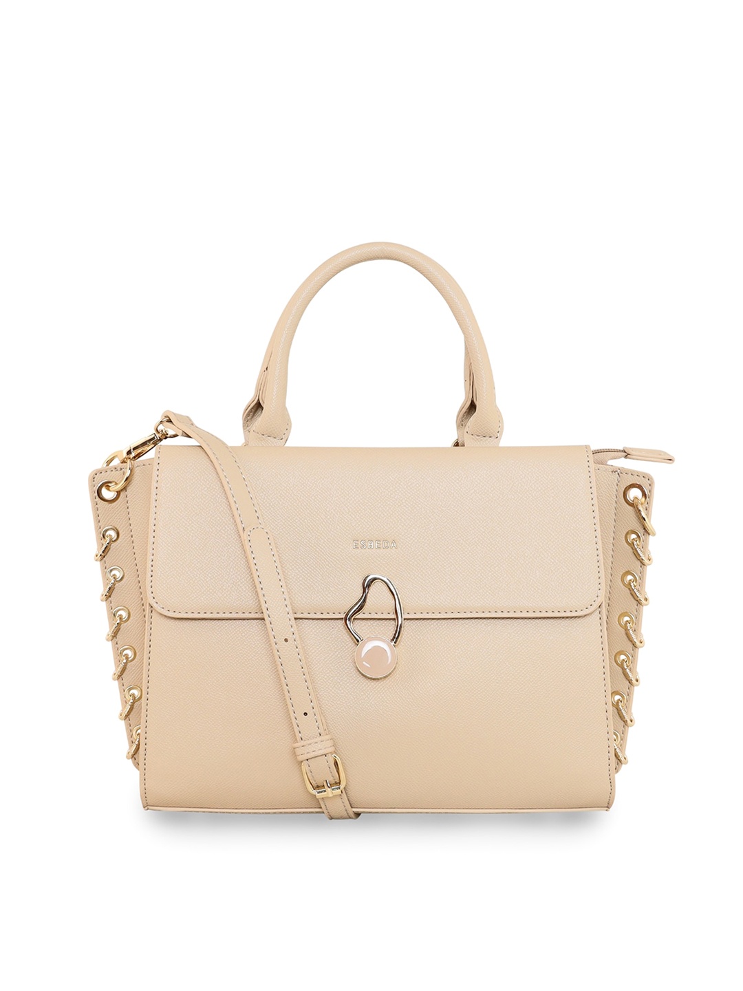 

ESBEDA Structured Satchel Bag, Beige