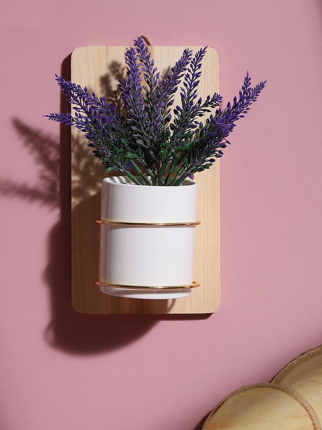 

Bonhomie White & Beige Nordic Planter With Wall Hanger