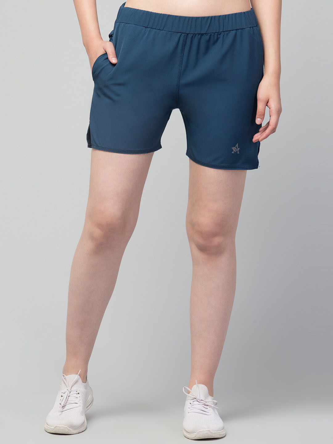 

Lebami Women Training & Gym Sports Shorts with e-Dry Technology, Blue