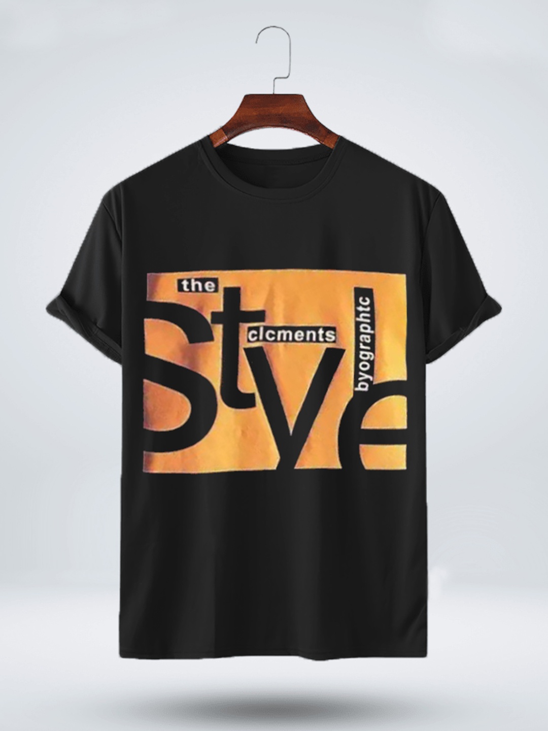 

Try This Typography Printed Cotton T-shirt, Black