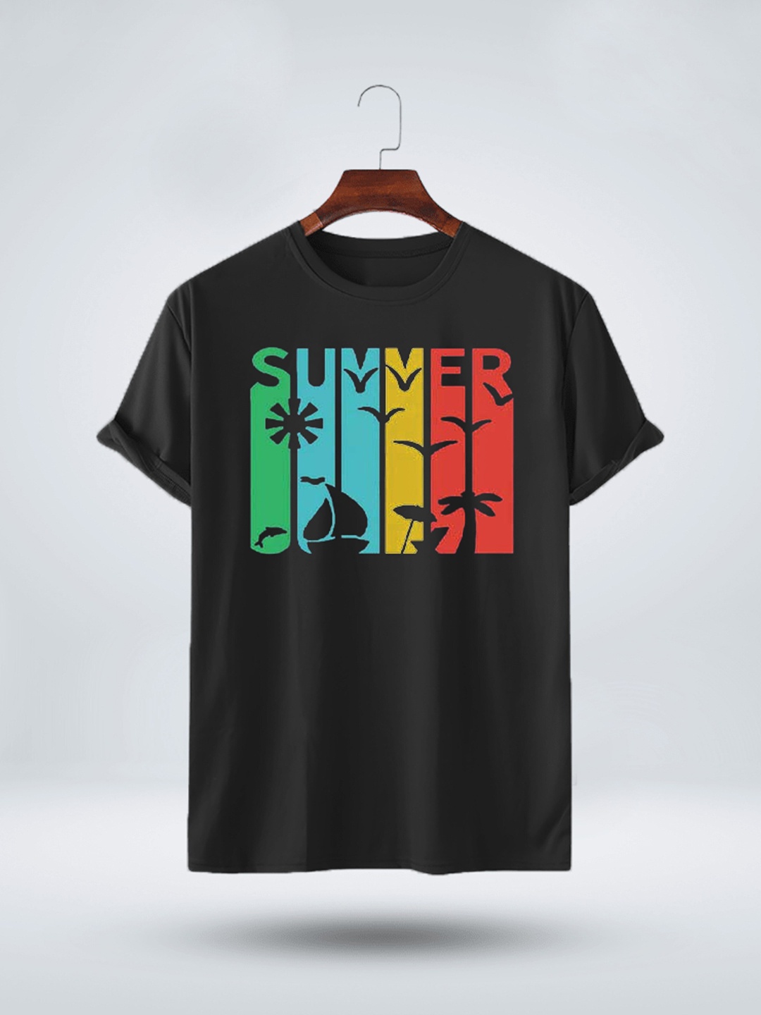 

Try This Graphical Printed Cotton T-shirt, Black