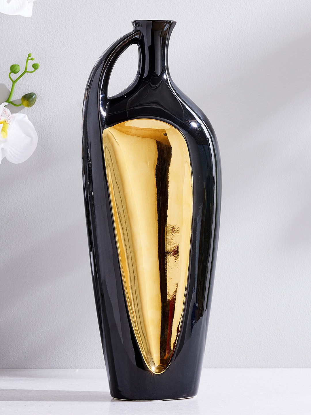 

Home Centre Rivoli Black Ceramic Narrow Floor Vase