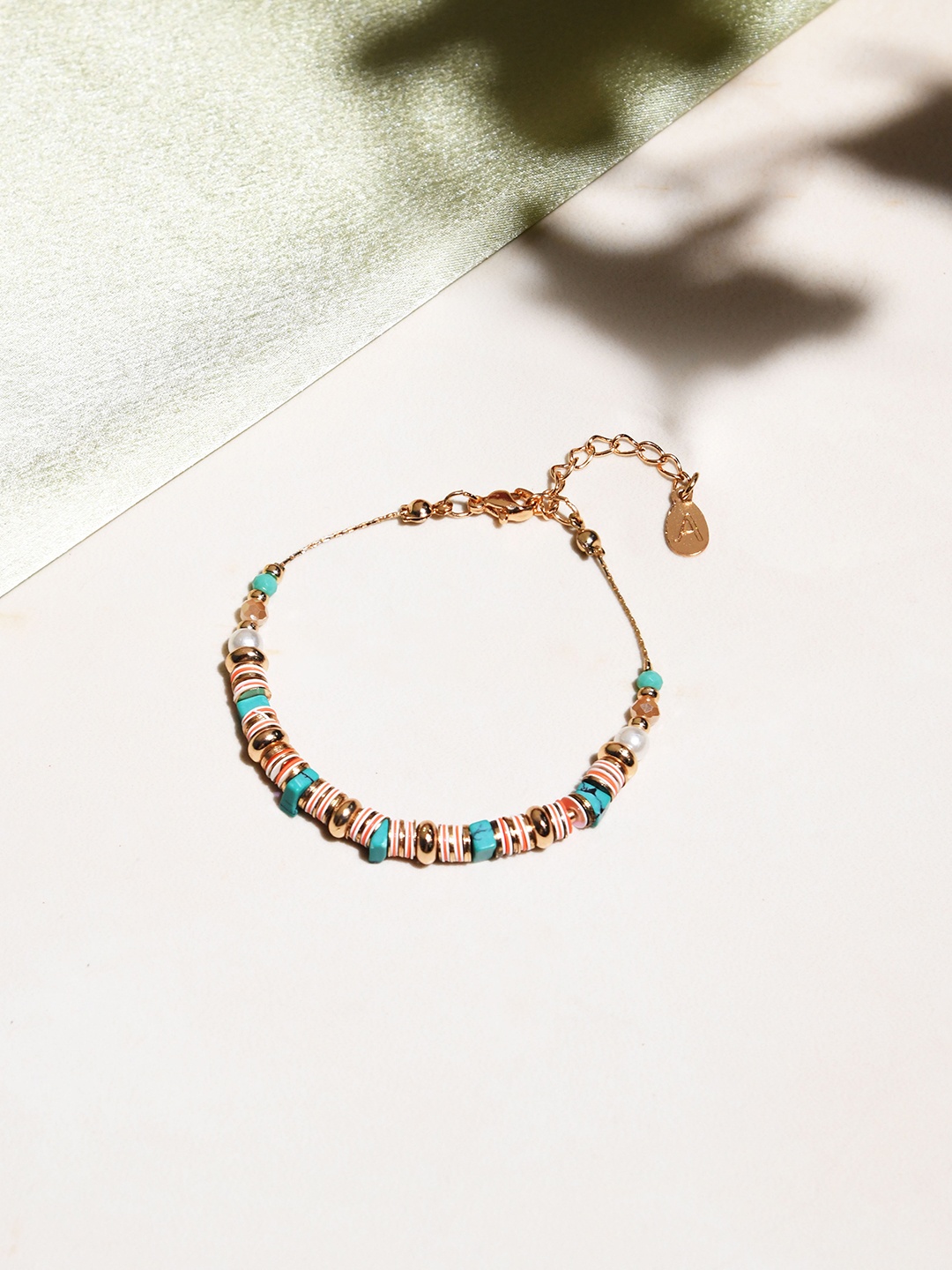 

Accessorize Women Gold-Plated Beaded Link Bracelet