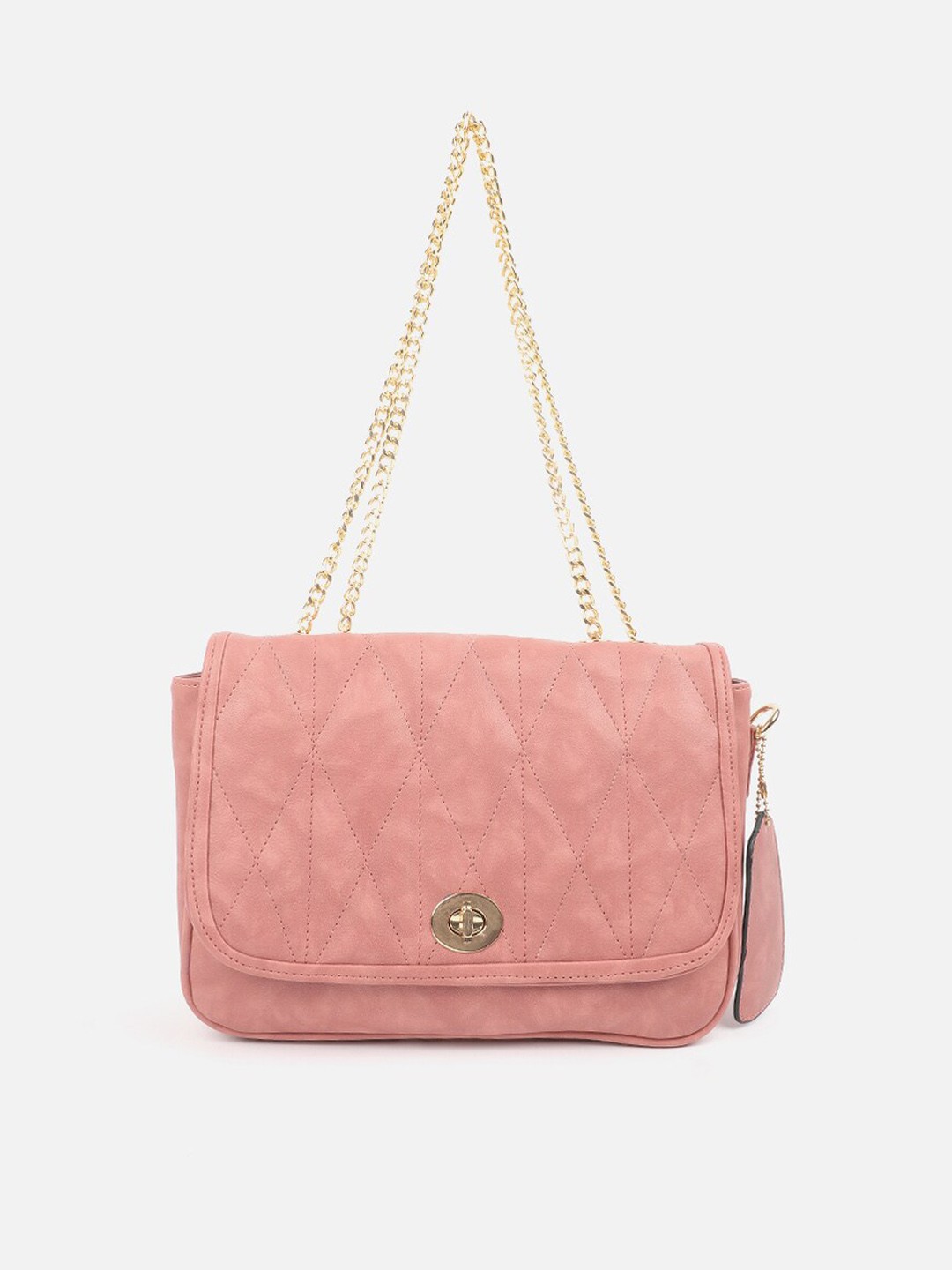 

Carlton London Textured Structured Sling Bag, Pink