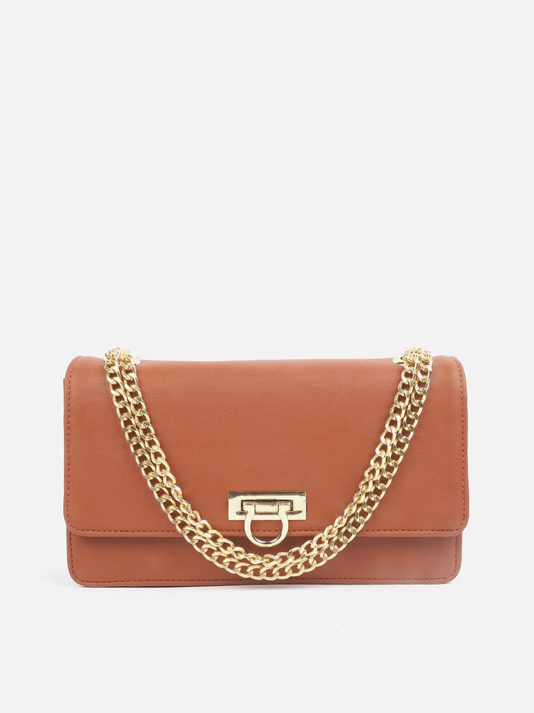 

Carlton London Textured Structured Sling Bag, Tan