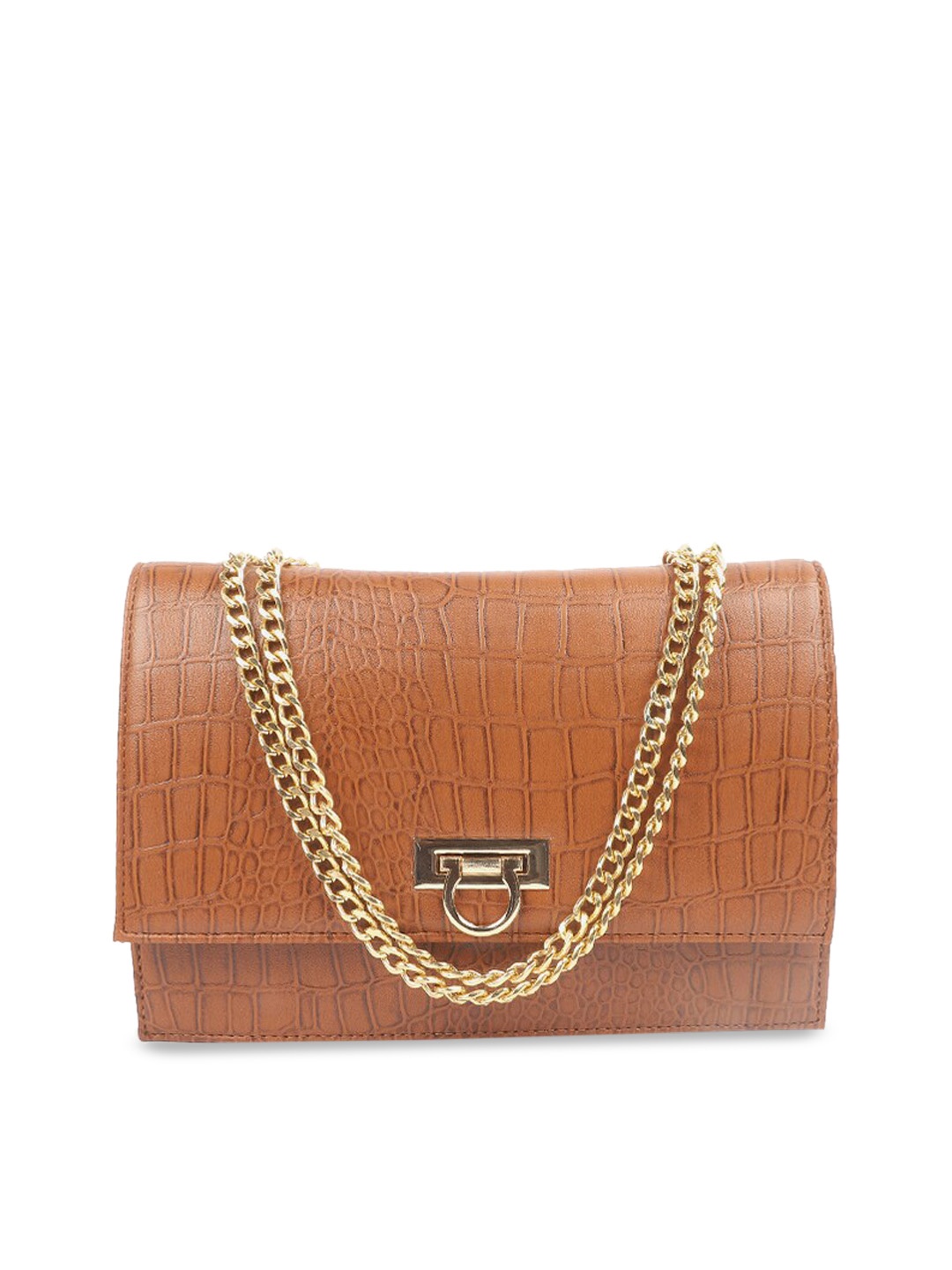 

Carlton London Textured Structured Sling Bag, Tan