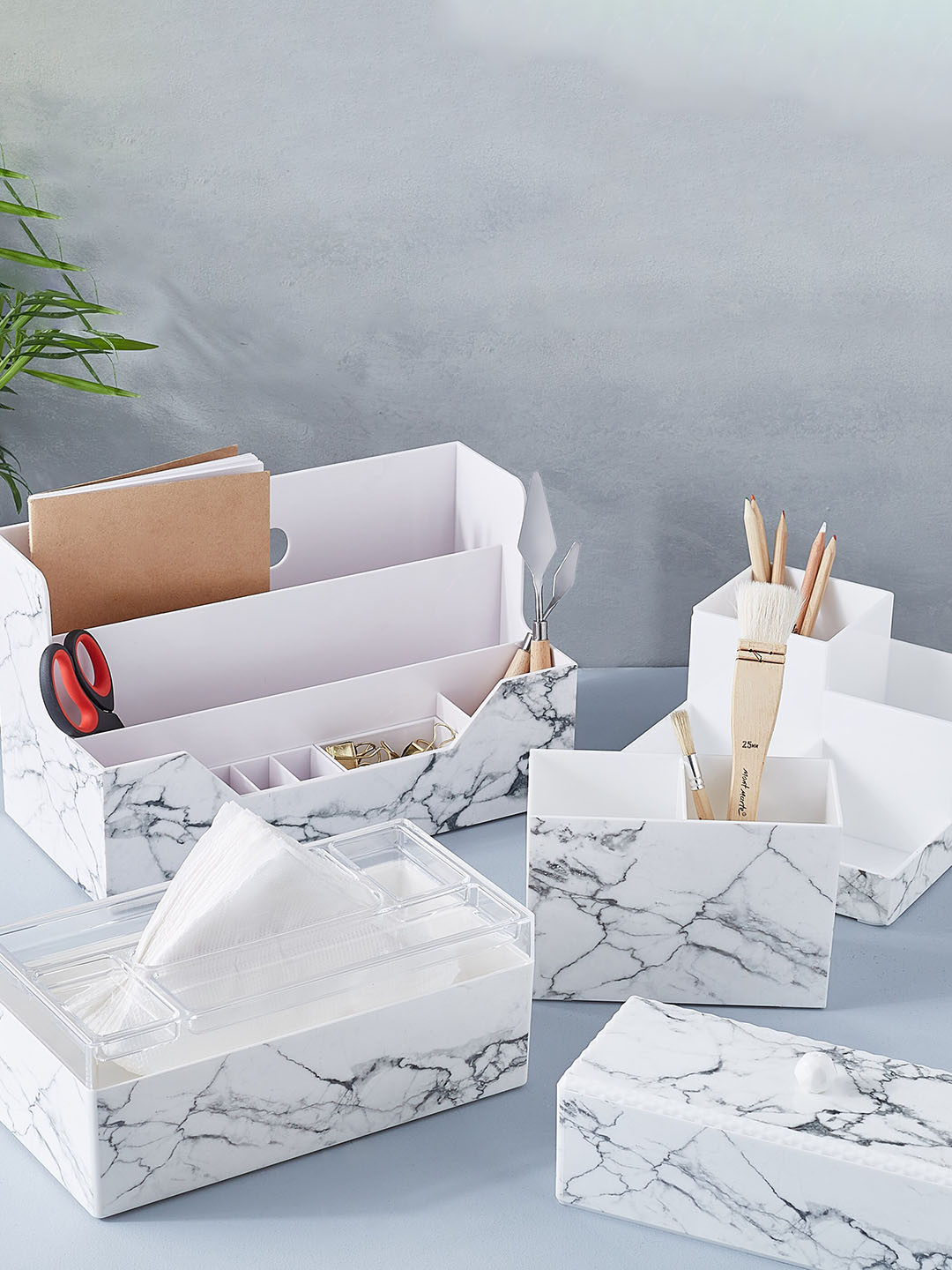 

Home Centre Orion Desktop Organiser, Grey