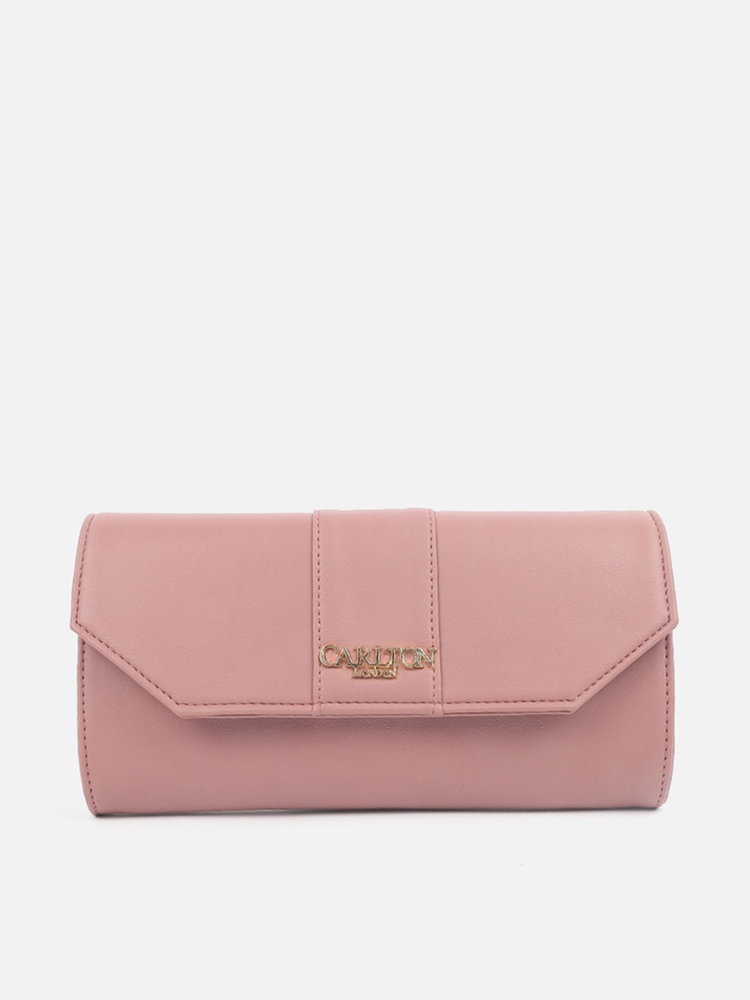 

Carlton London Shoulder Strap Synthetic Purse Clutch, Peach