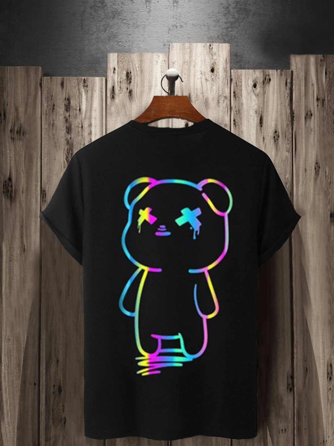 

Try This Graphic Printed Cotton T-shirt, Black