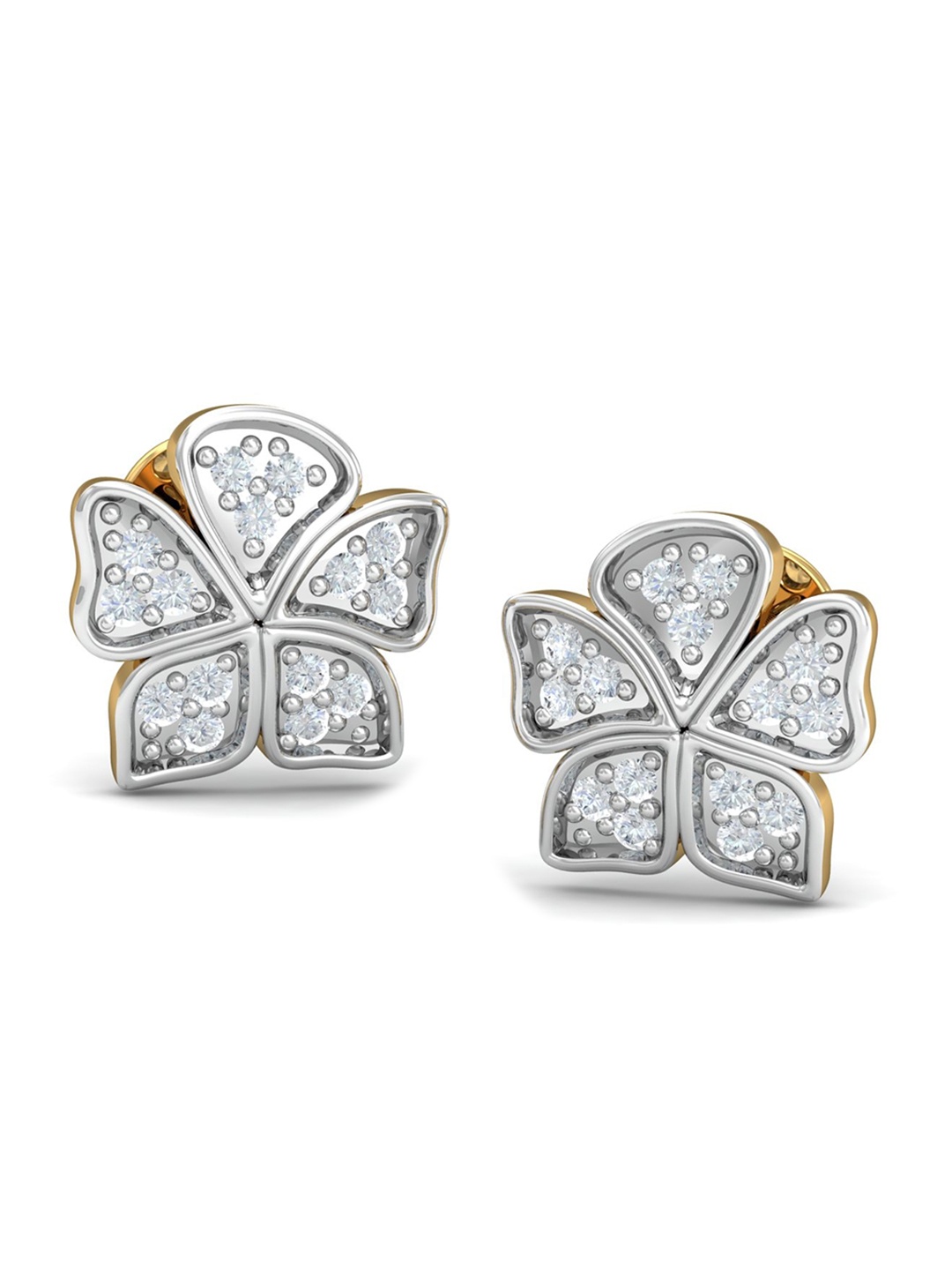 

KUBERBOX Tanya 18KT Gold Diamond-Studded Earrings-2.2gm