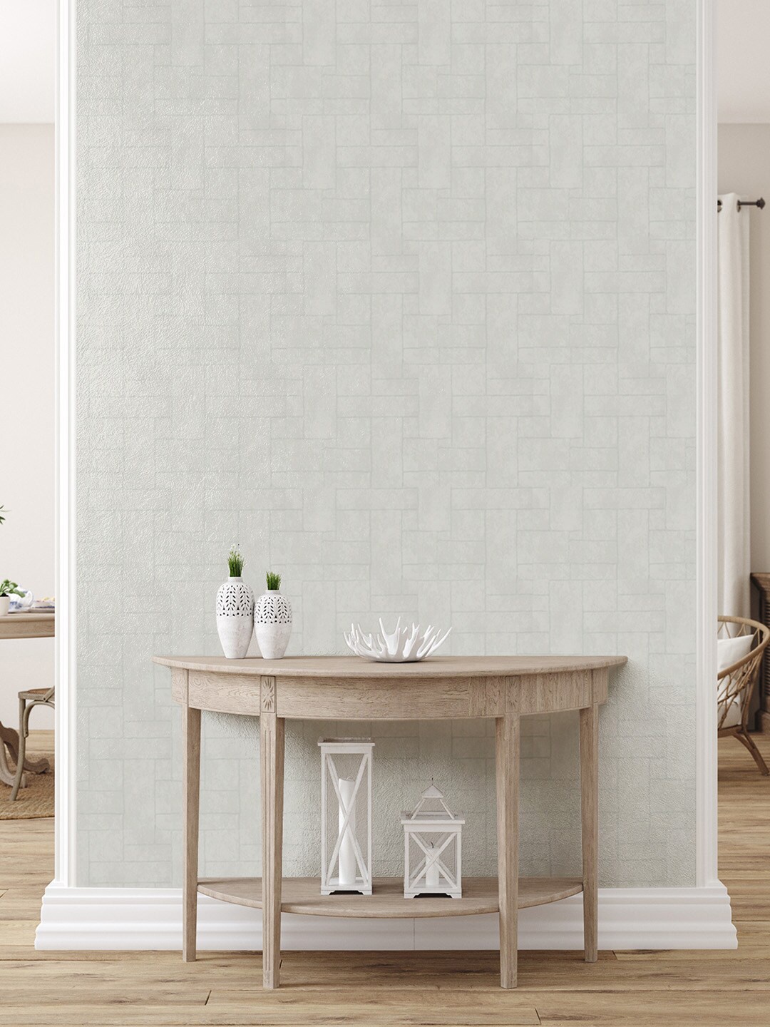 

Asian Paints Bricks Non-Adhesive Wallpapers, Grey