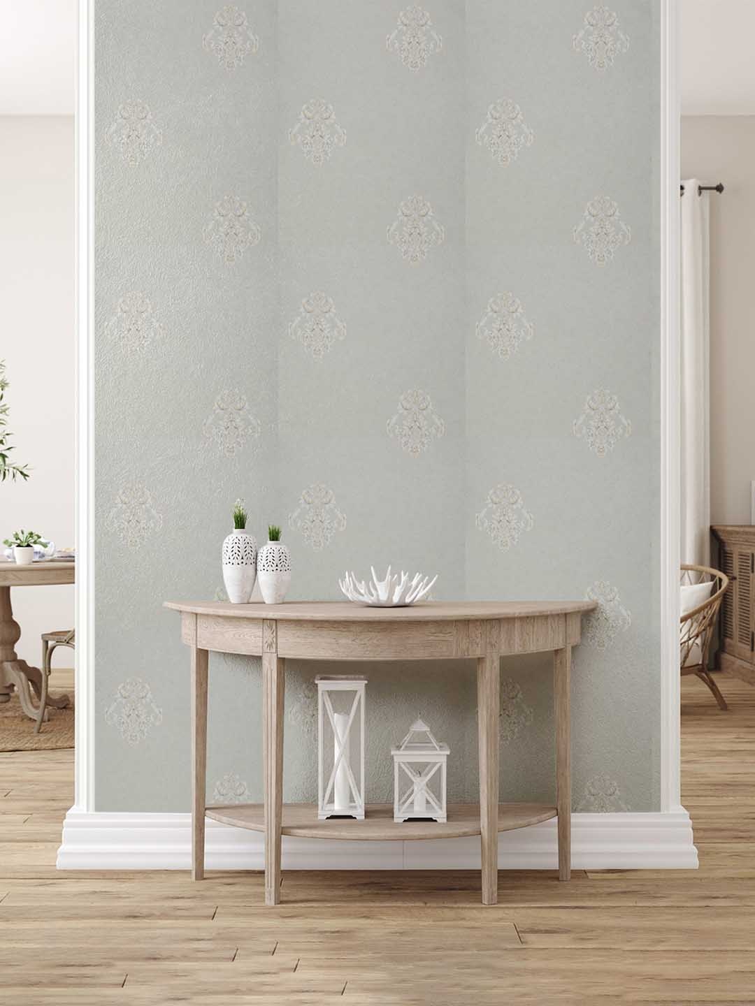 

Asian Paints Motifs Non-Adhesive Wallpapers (53x 950cm), Off white