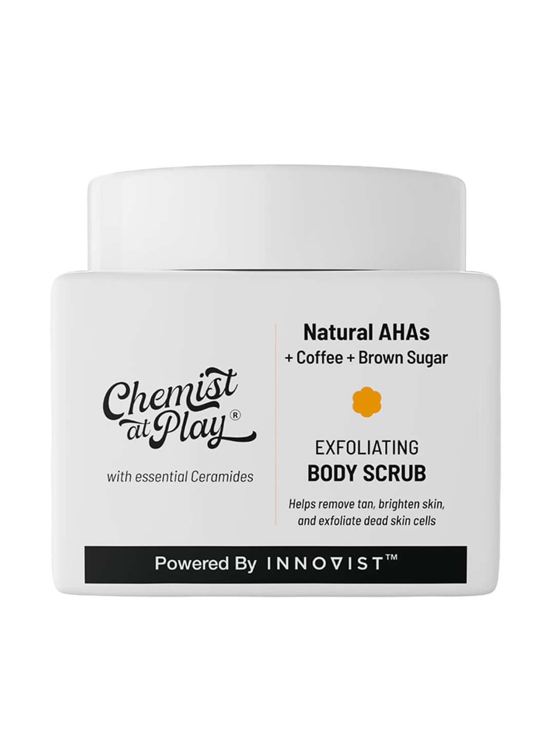 

Chemist at Play Natural AHAs Exfoliating Body Scrub With Coffee & Brown Sugar - 75g, White