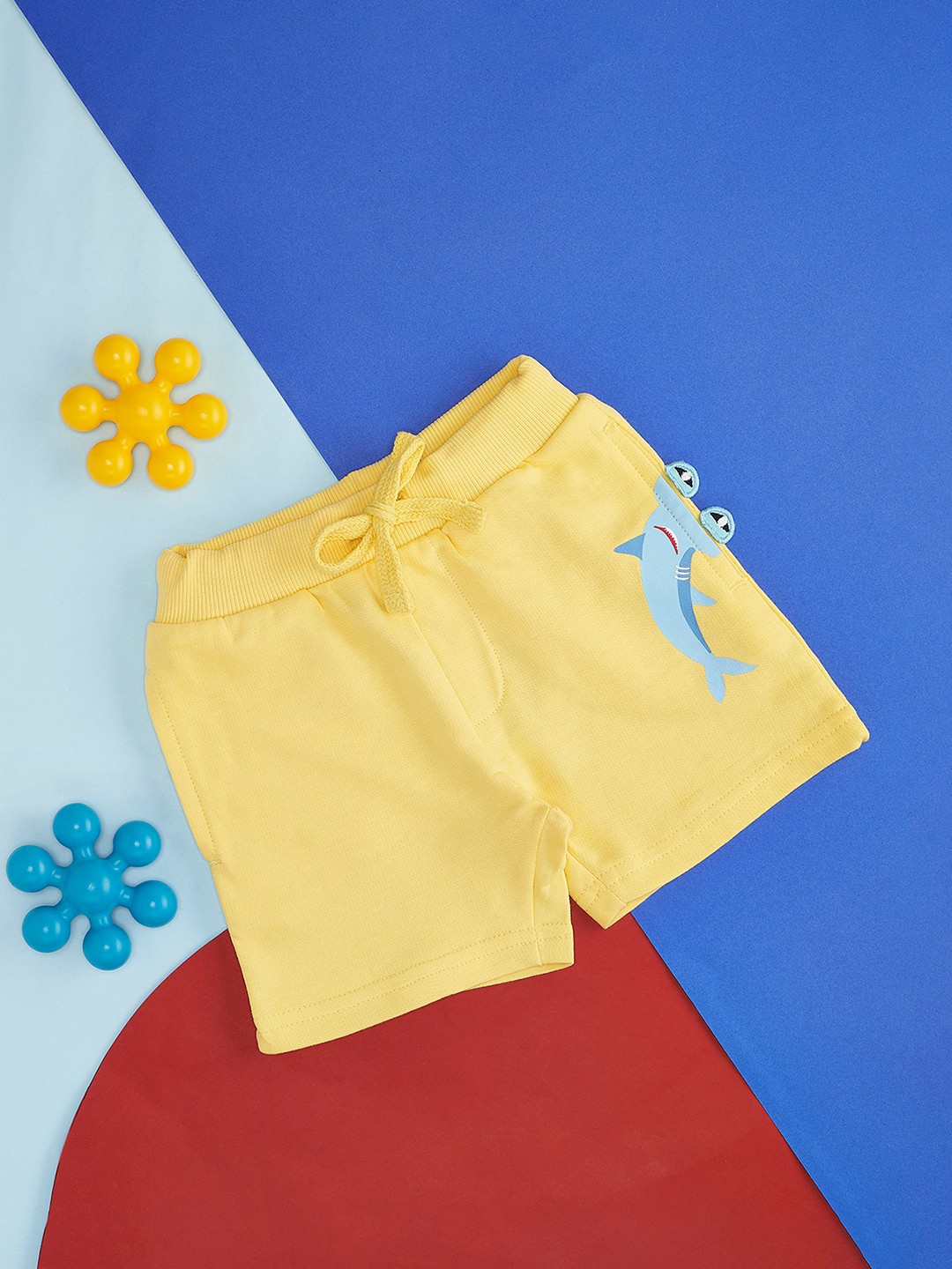 

Pantaloons Baby Infant Boys Cotton Low-Rise Shorts, Yellow