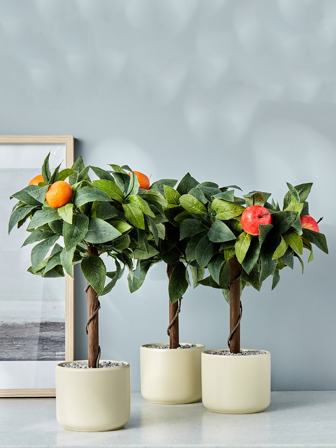 

Home Centre Green & Red Apple Tree Artificial Plants With Pot