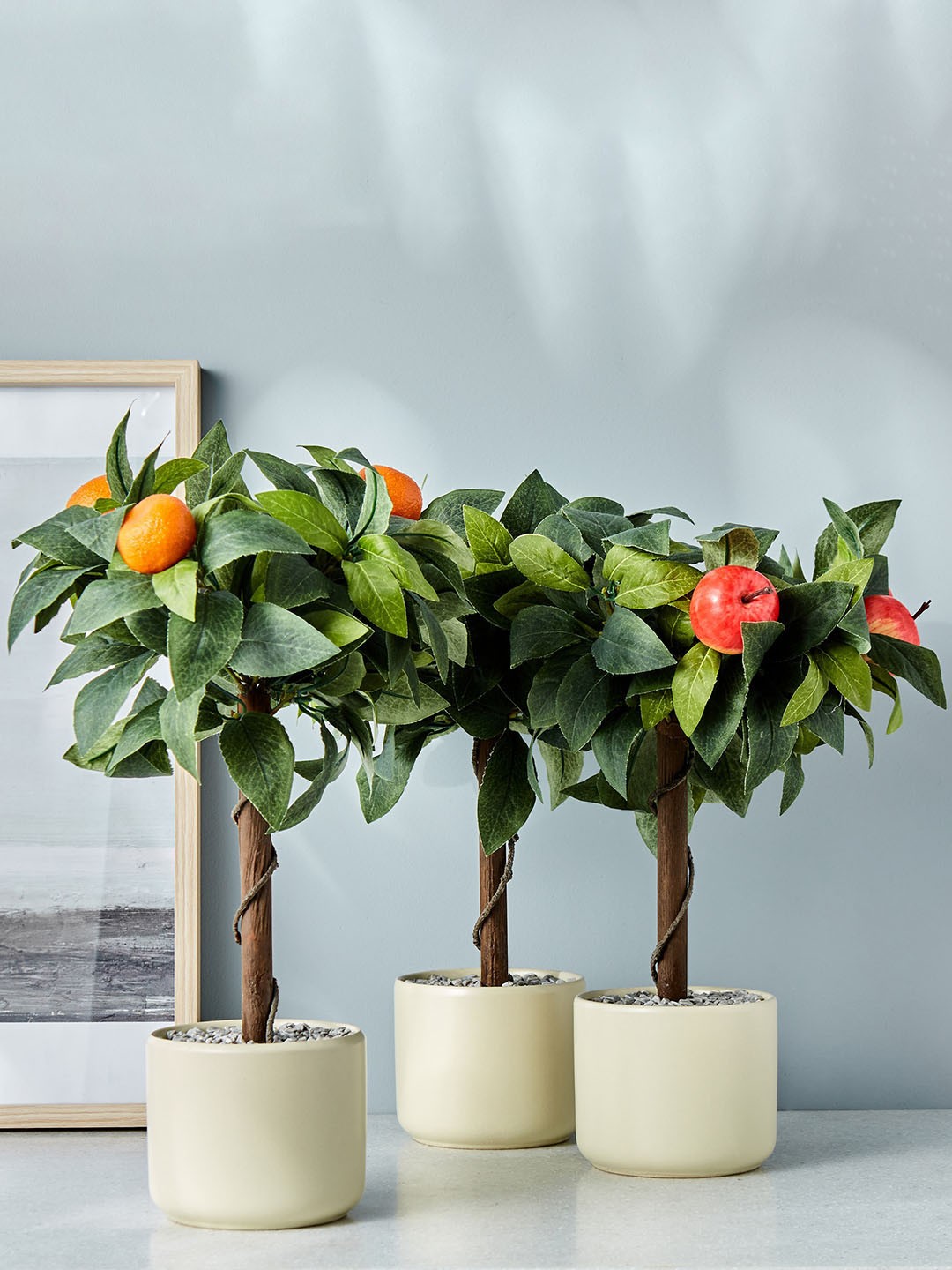 

Home Centre Green Artificial Lemon Tree in Ceramic Pot