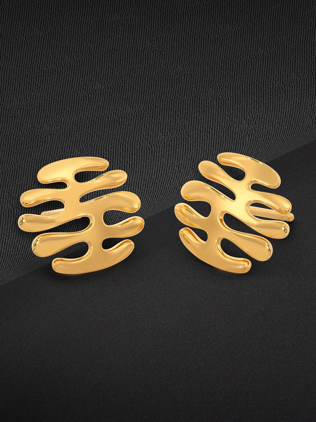 

MELORRA Oceanic 14KT Gold Stud Earrings-2.45gm