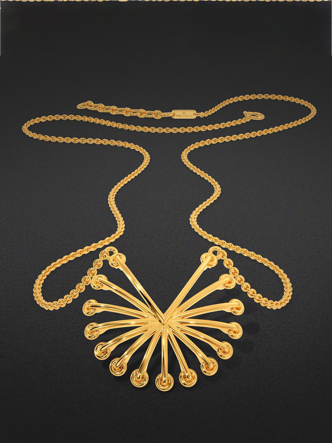 

MELORRA Lets Lace It 14KT Gold Necklace-3.8gm