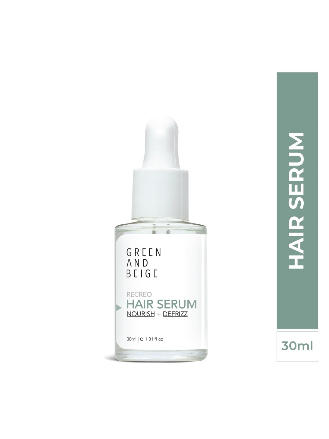 

GREEN AND BEIGE Recreo Hair Serum To Nourish & Defrizz - 30 ml, White