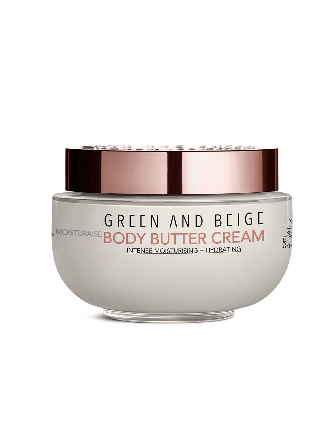

GREEN AND BEIGE Moisturaise Body Butter Cream For Intense Moisturising & Hydrating - 50ml, White