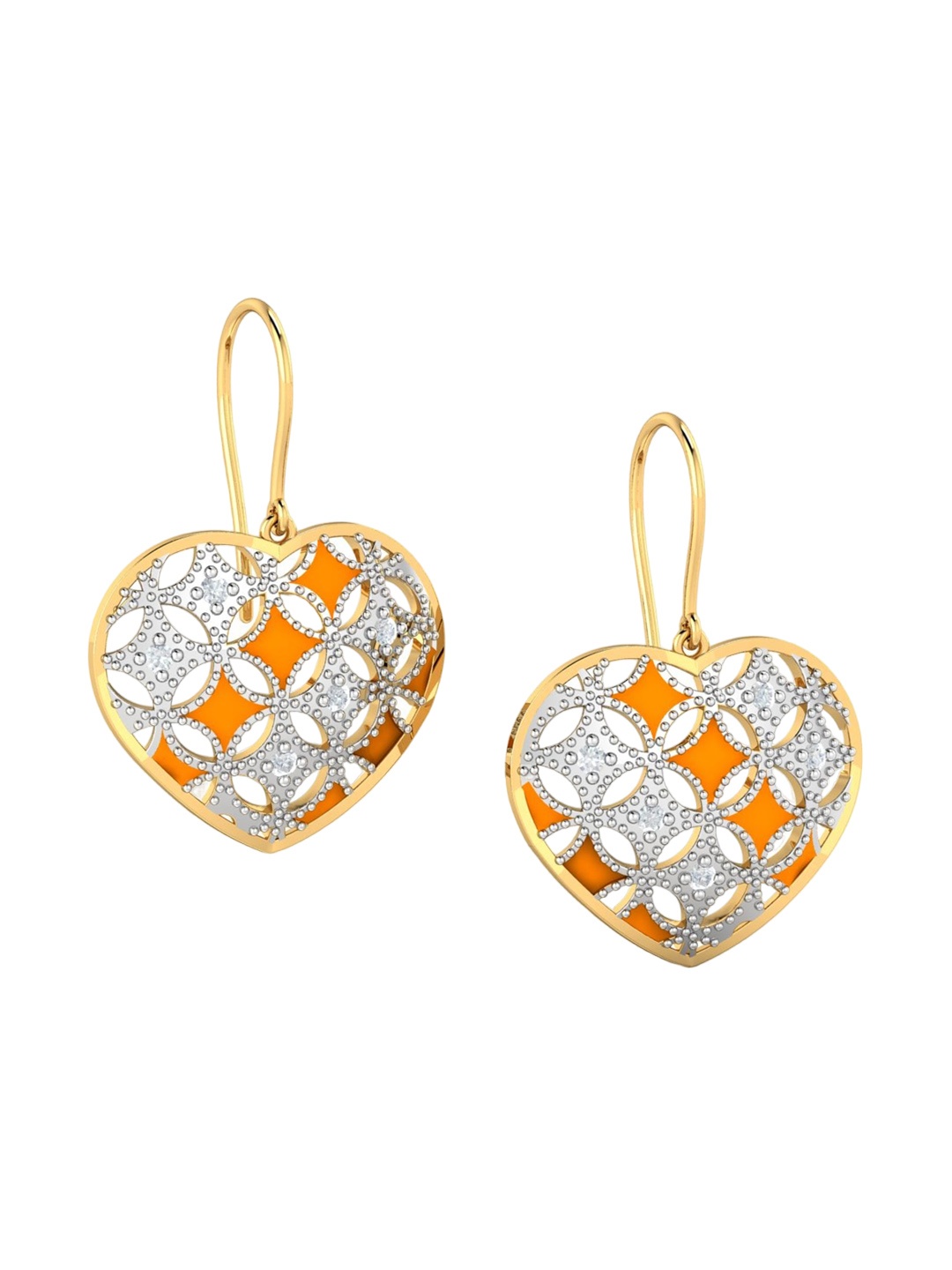 

KUBERBOX 18KT Gold Diamond Studded Earrings - 4.89gm