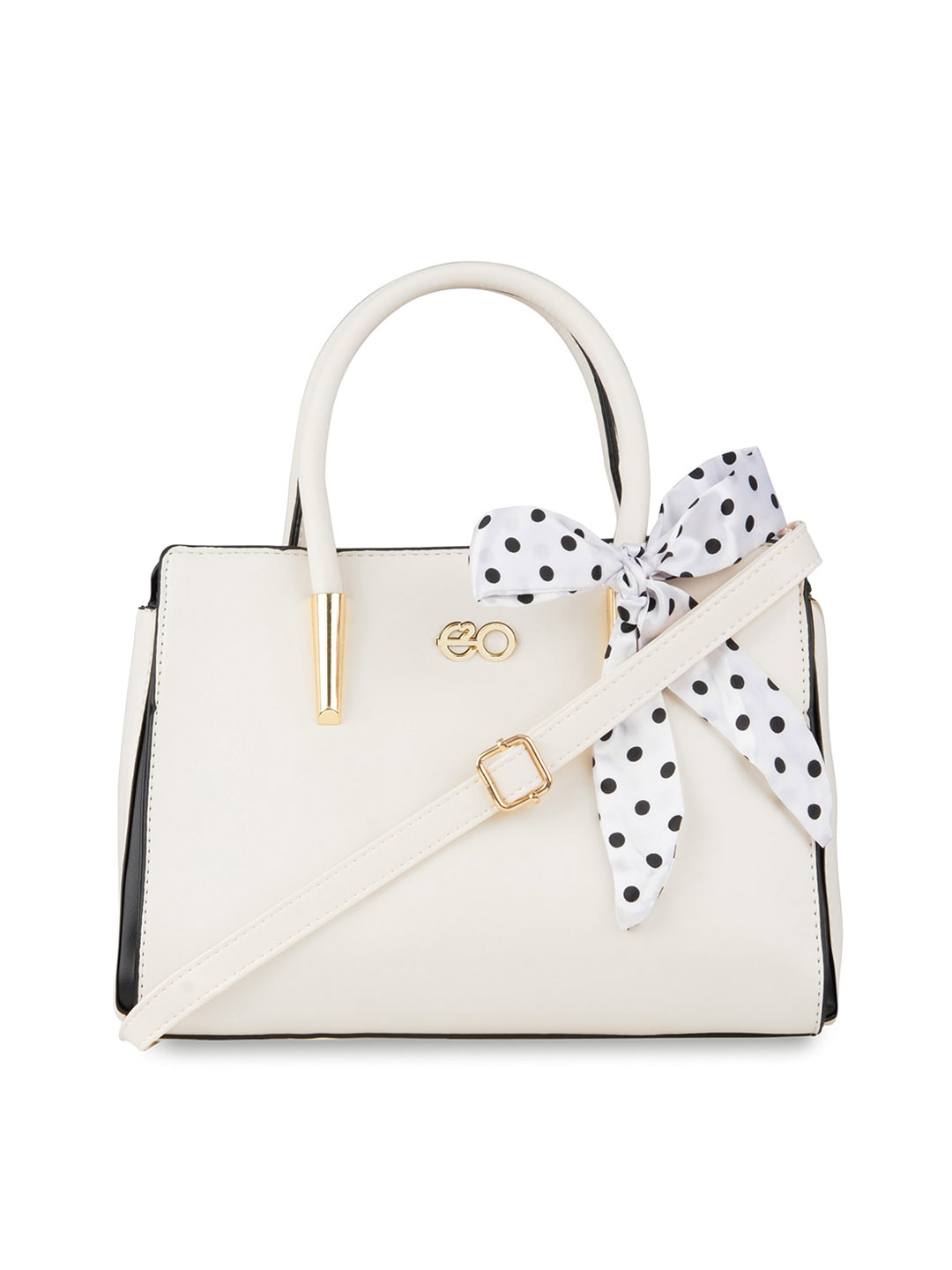 

E2O PU Water Resistant Structured Handheld Bag, White