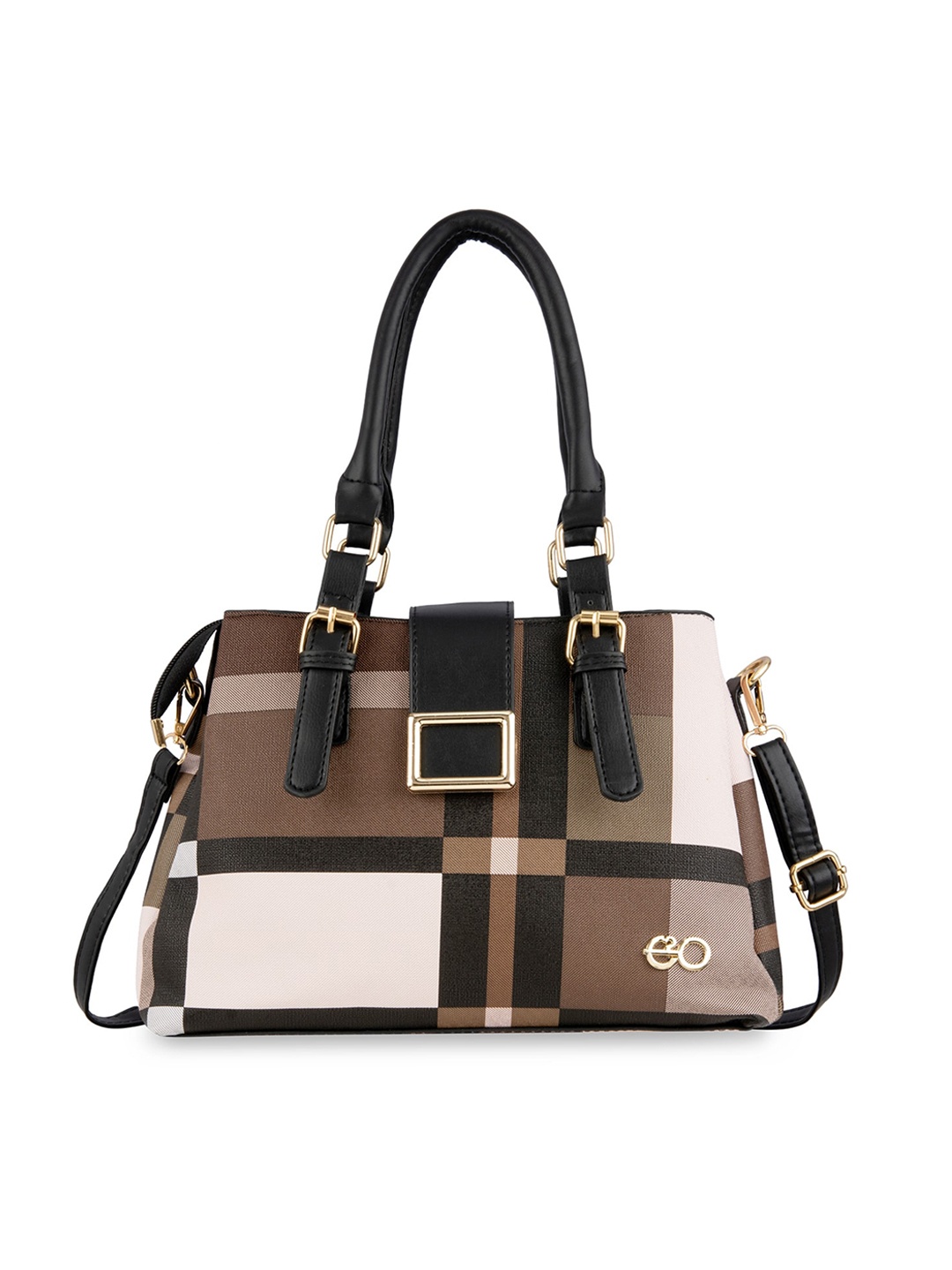 

E2O Colourblocked Swagger Handheld Bag, White