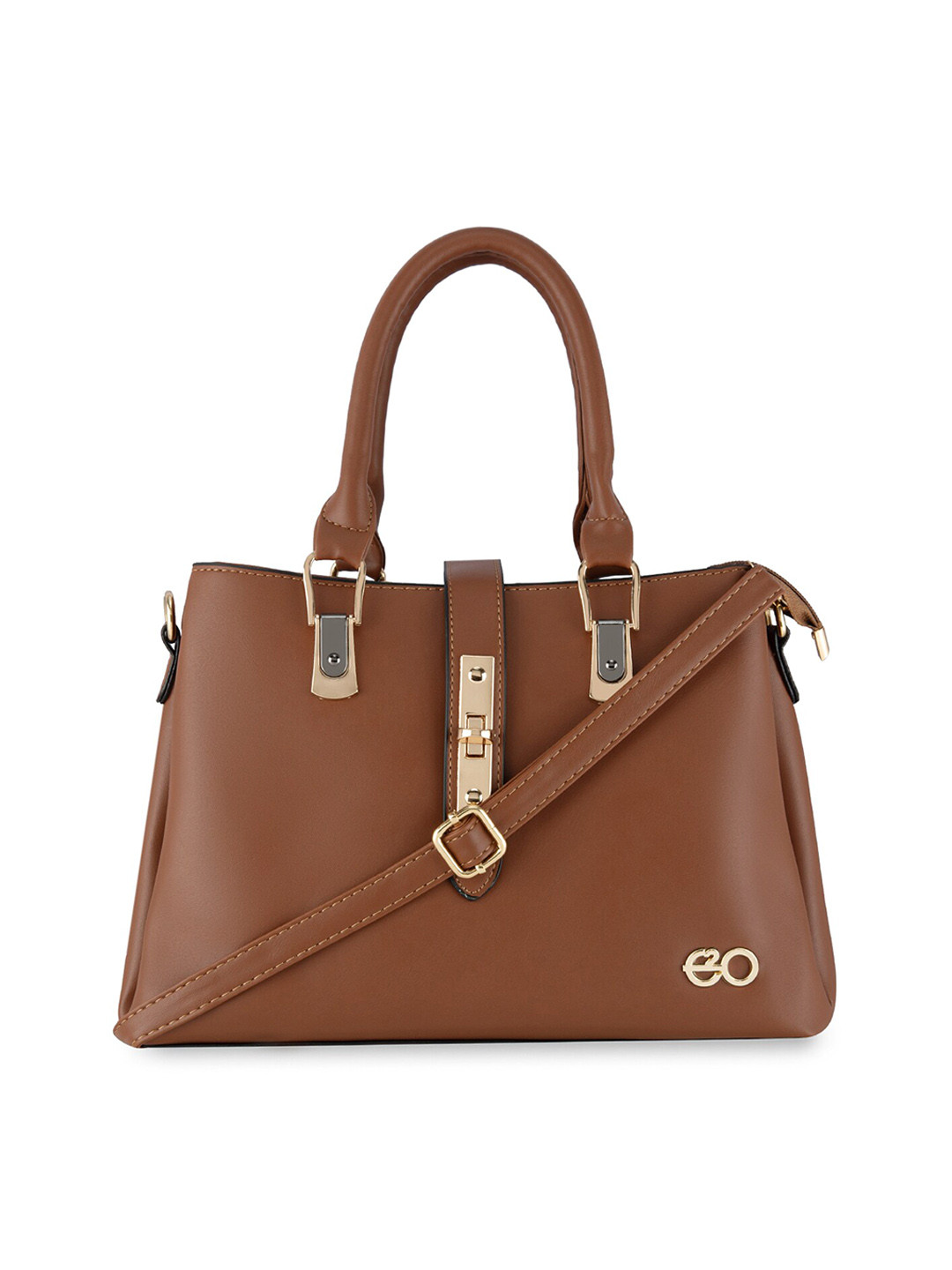 

E2O Structured Handheld Bag, Brown