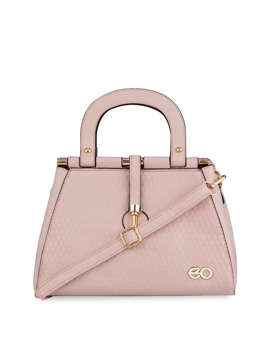 

E2O Textured Structured Handheld Bag, Pink