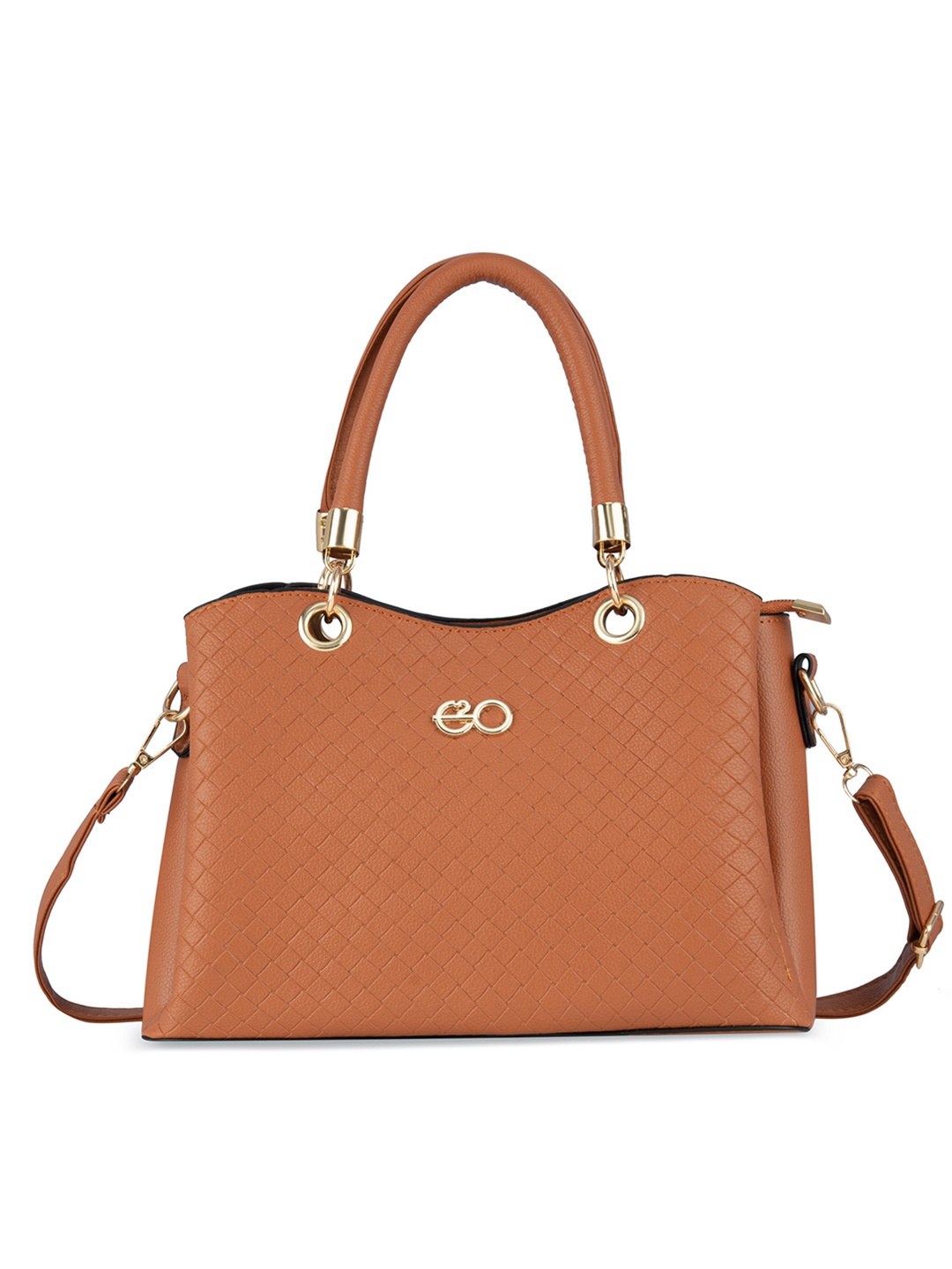 

E2O Textured Structured Handheld Bag, Yellow