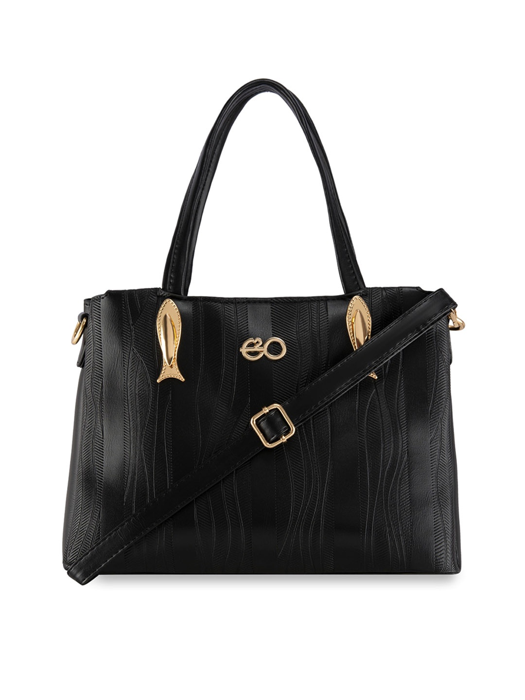 

E2O Oversized Shopper Handheld Bag, Black