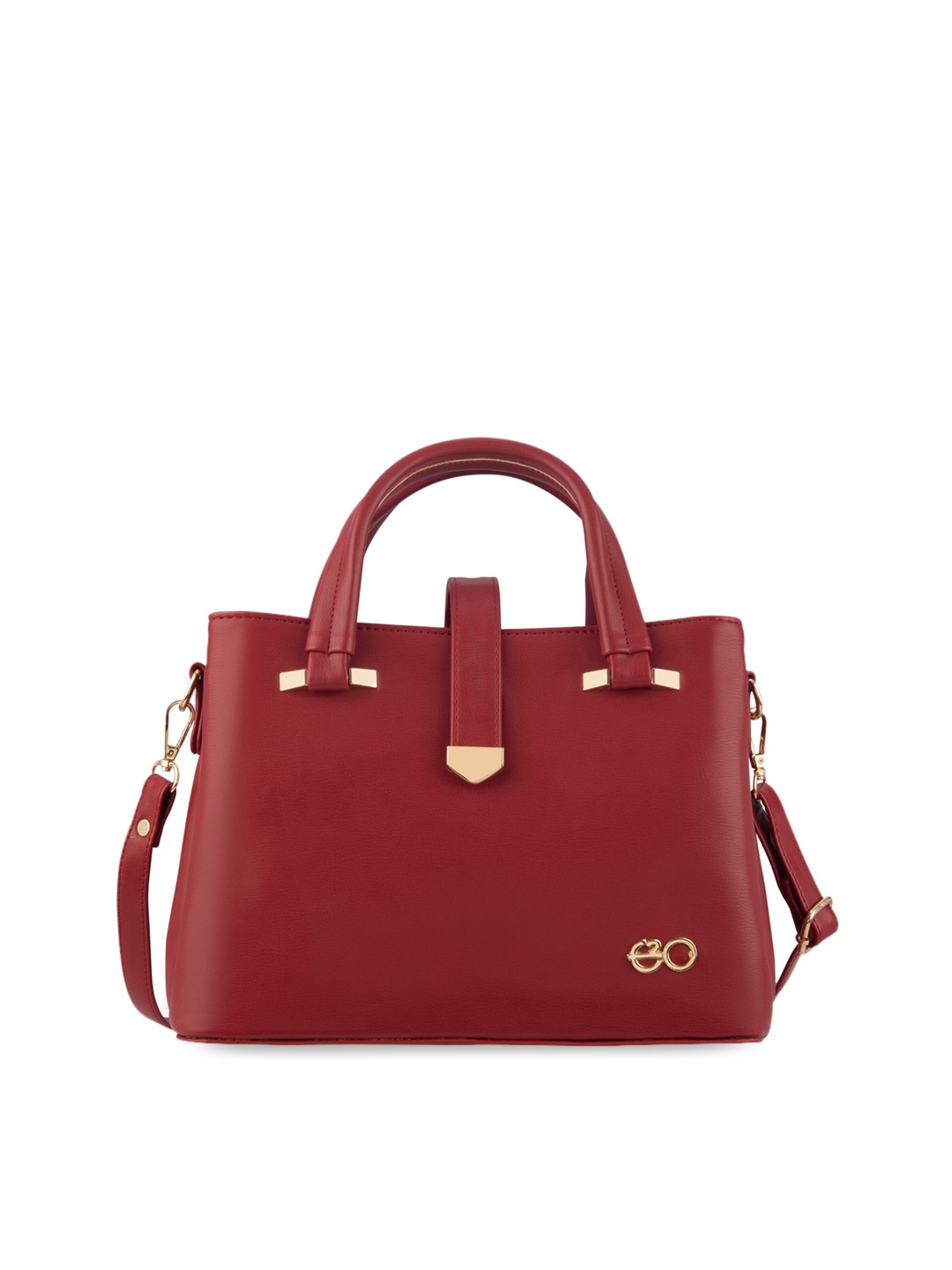 

E2O PU Water Resistant Structured Handheld Bag, Red