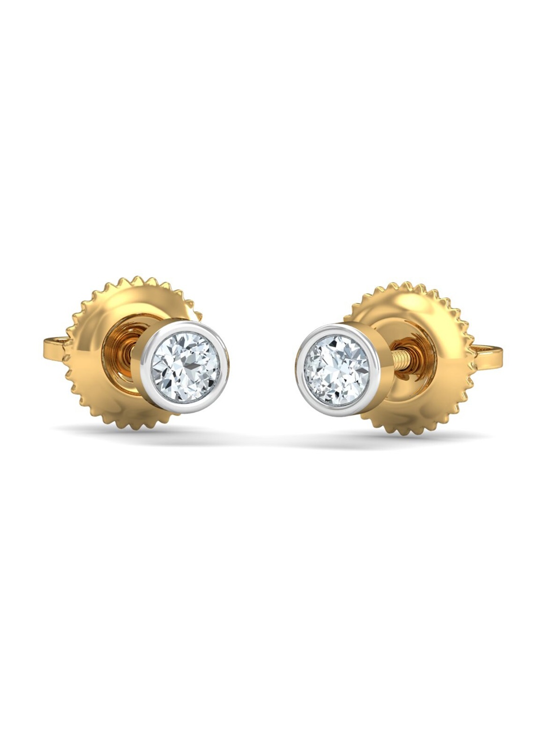 

KUBERBOX Bruce 18KT Gold Diamond-Studded Earrings - 1.62gm