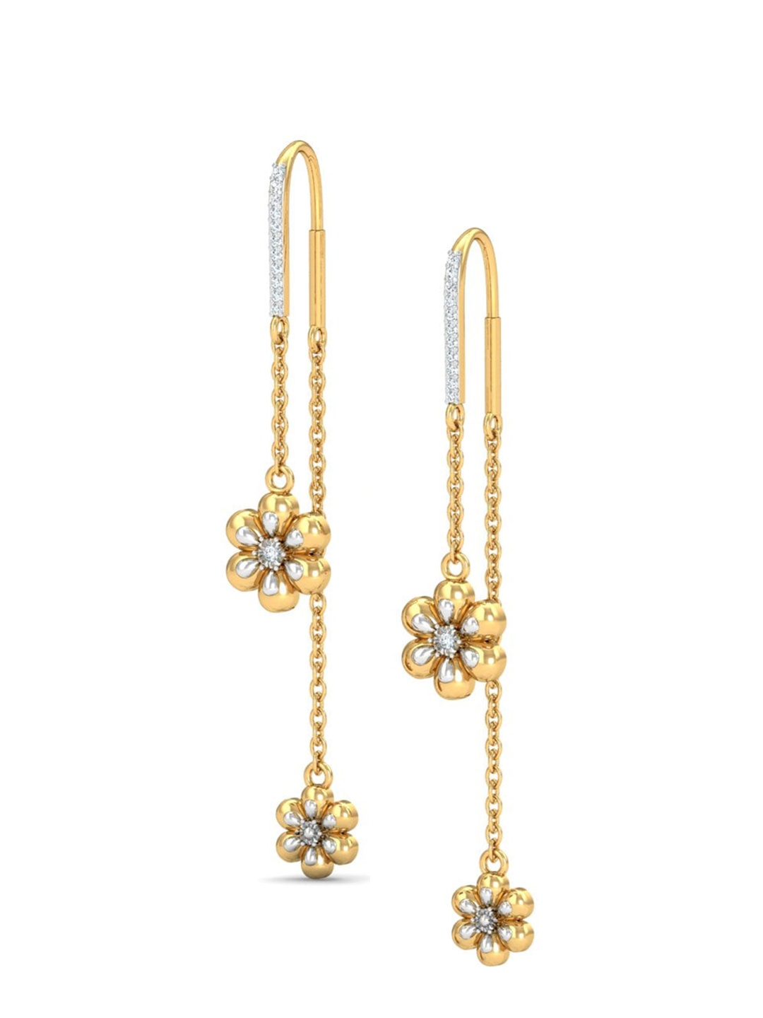 

KUBERBOX 18KT Gold Diamonds Earrings - 3.72g