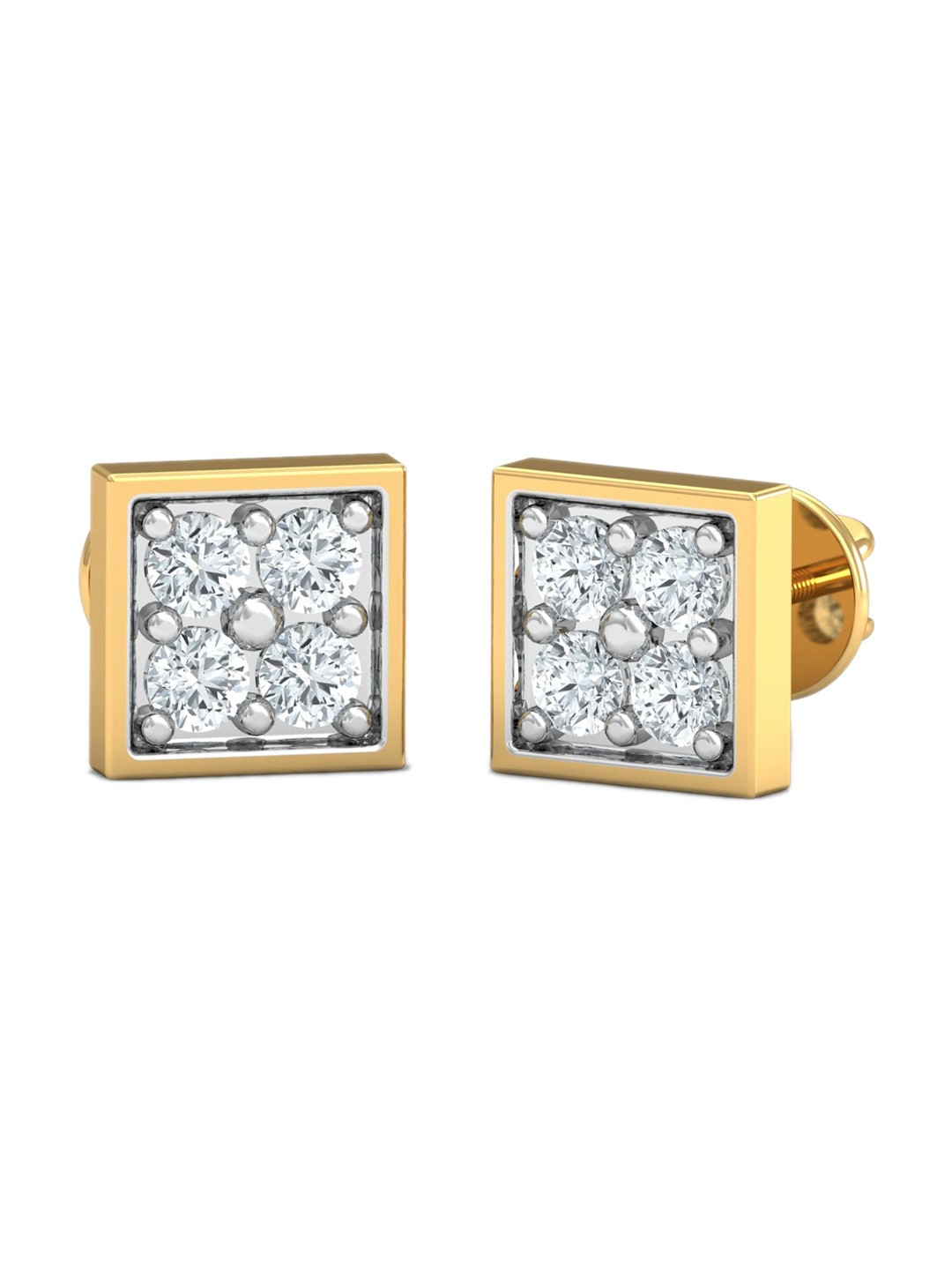

KUBERBOX Elite 18KT Gold Diamond-Studded Earrings-2.07gm