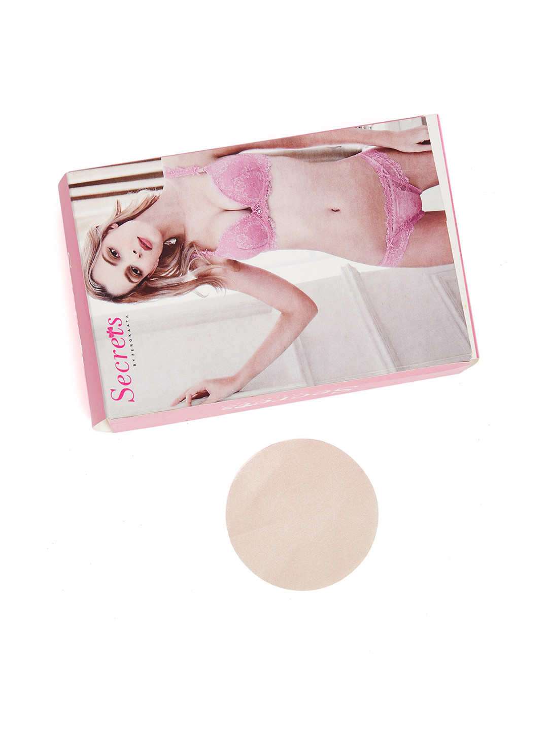 

SECRETS BY ZEROKAATA Set Of 12 Assorted Satin Nipple Pasties, Nude