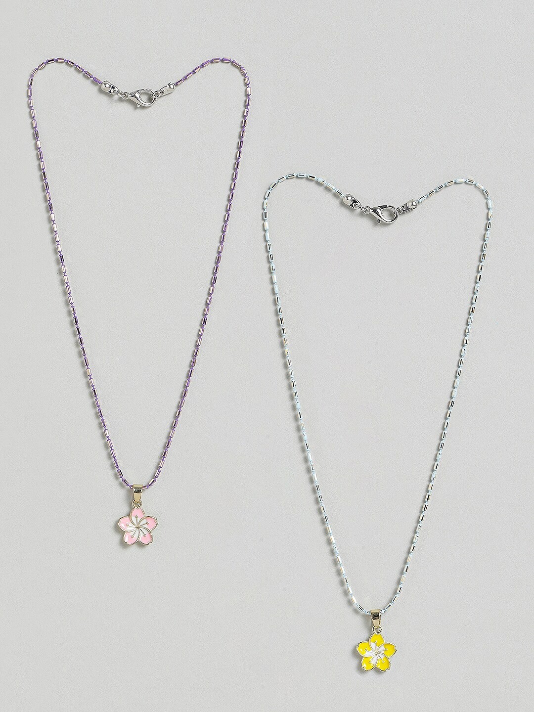 

EL REGALO Girls Set Of 2 Necklace, Silver
