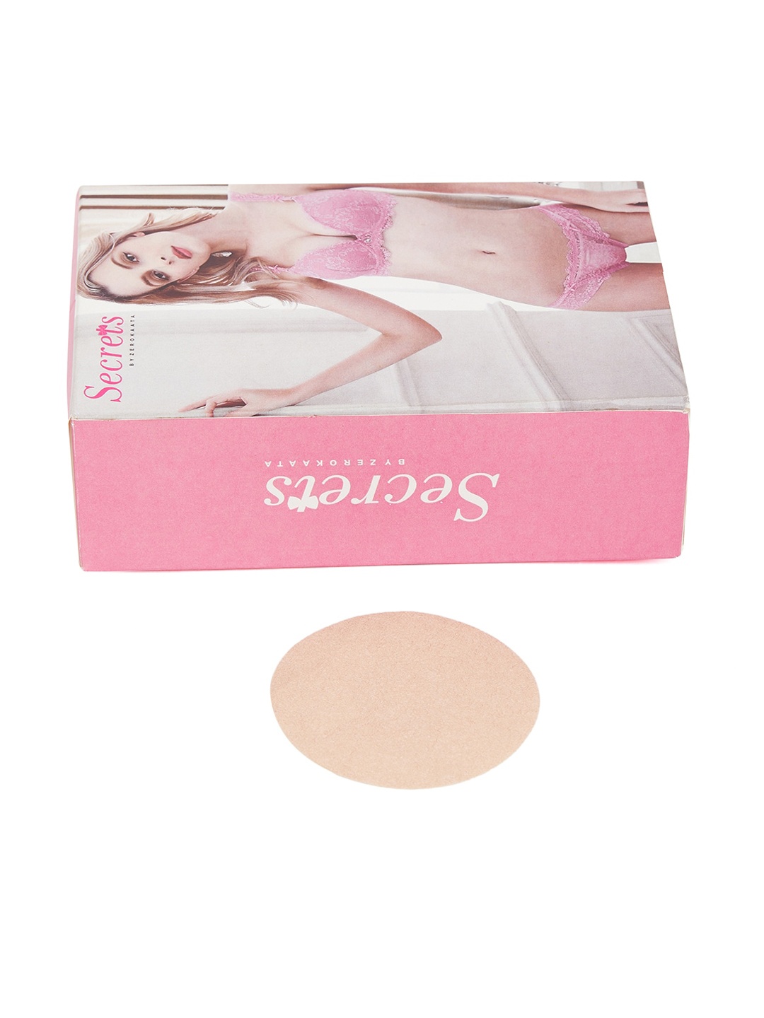 

SECRETS BY ZEROKAATA Pack Of 60 Sweatproof Stick-On Nipple Pasties, Nude