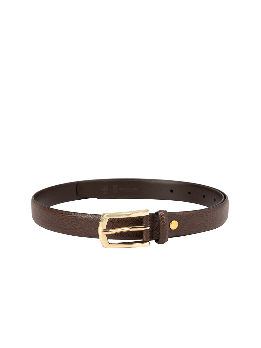 

Da Milano Women Textured Leather Belt, Brown