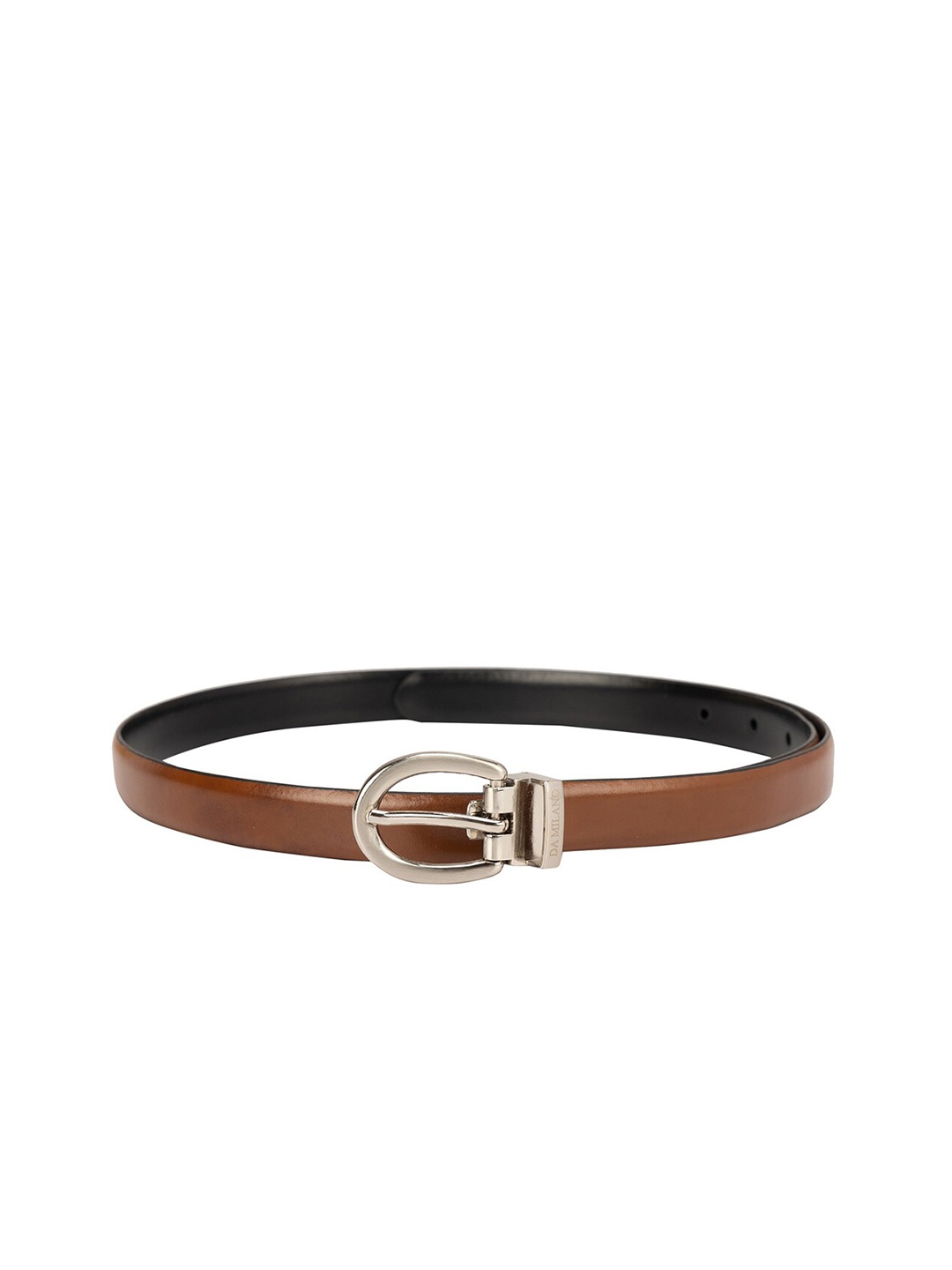 

Da Milano Women Textured Leather Belt, Brown