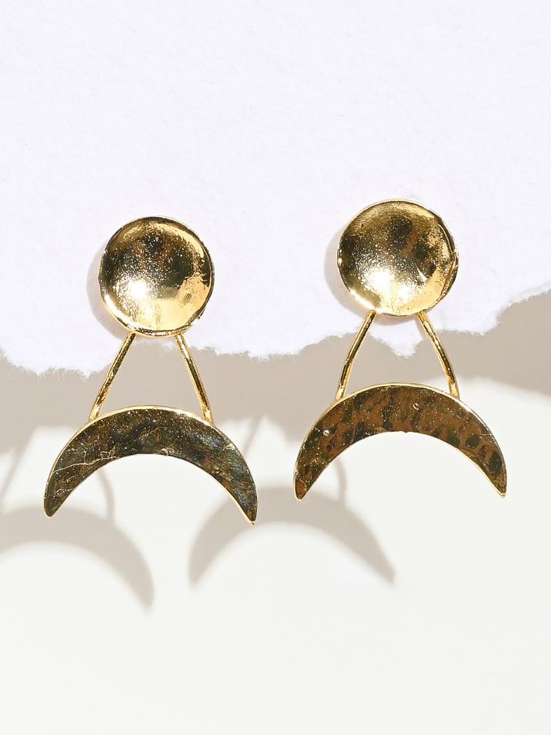 

XPNSV Contemporary Studs Earrings, Gold