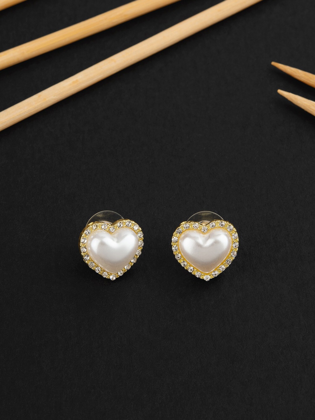 

E2O Gold-Plated Contemporary Studs Earrings