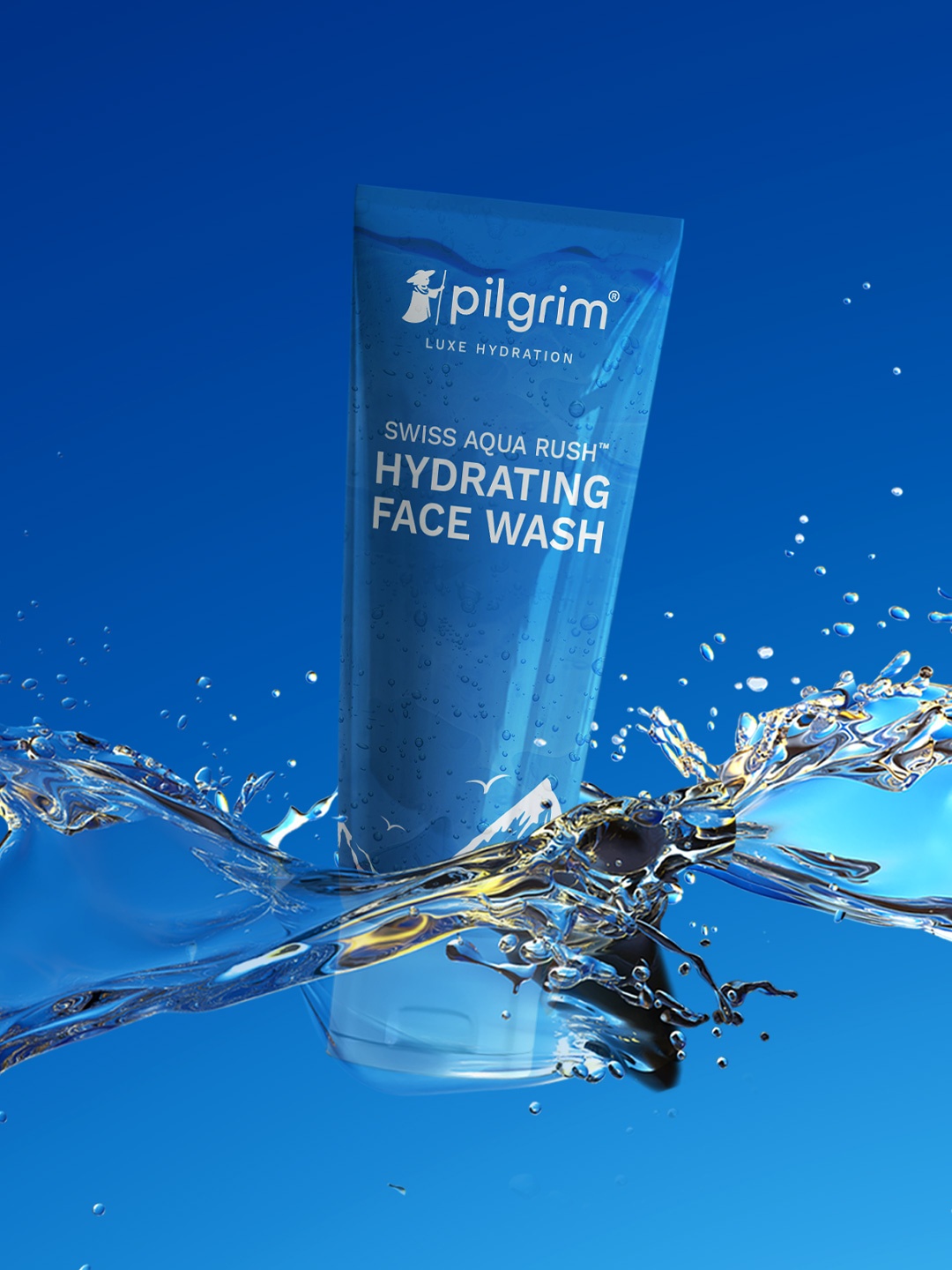 

Pilgrim Swiss Aqua Rush Hydrating Face Wash To Refresh Tired Skin - 100ml, Blue