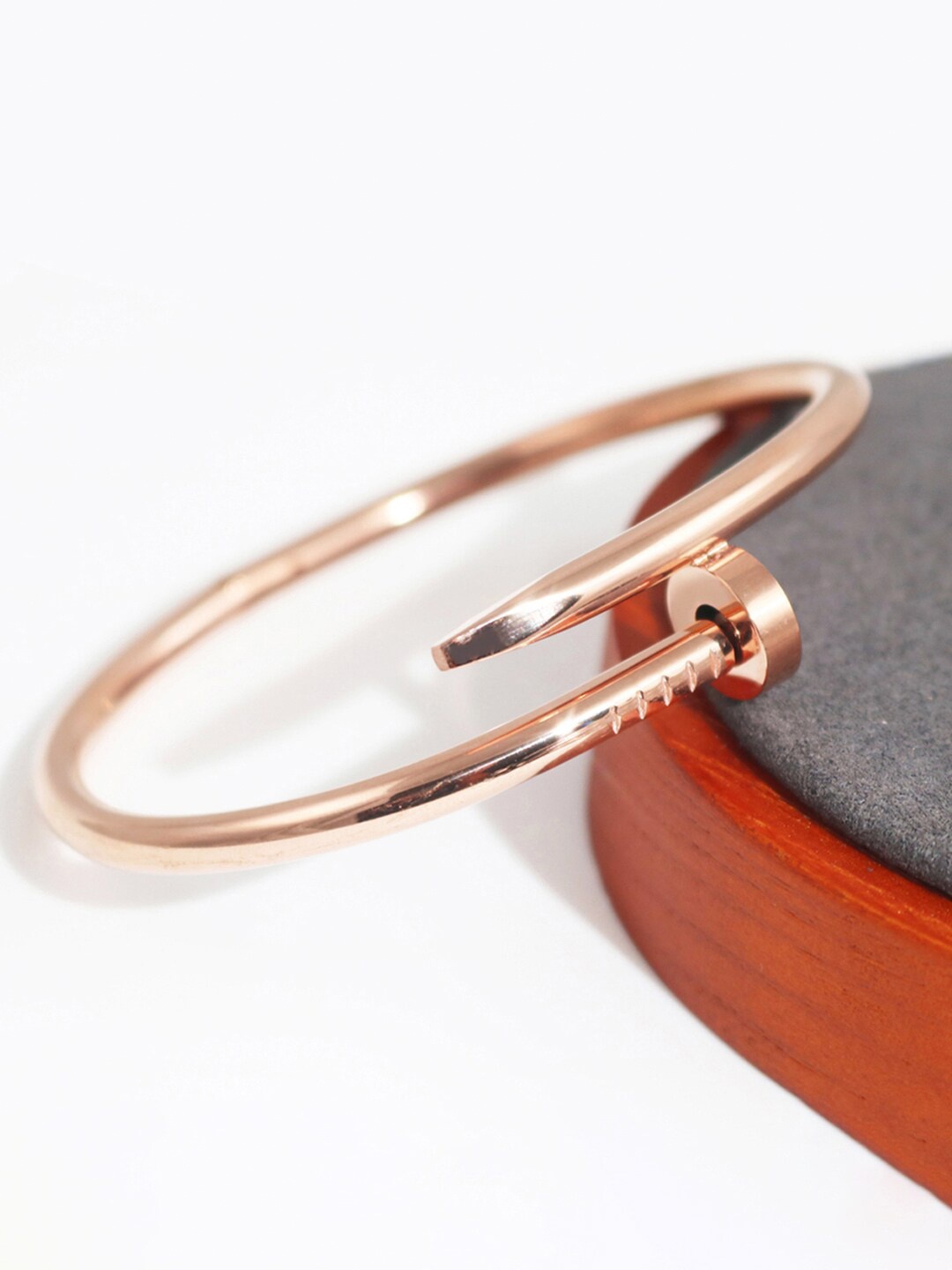 

Designs & You Women Rose Gold-Plated Cuff Bracelet