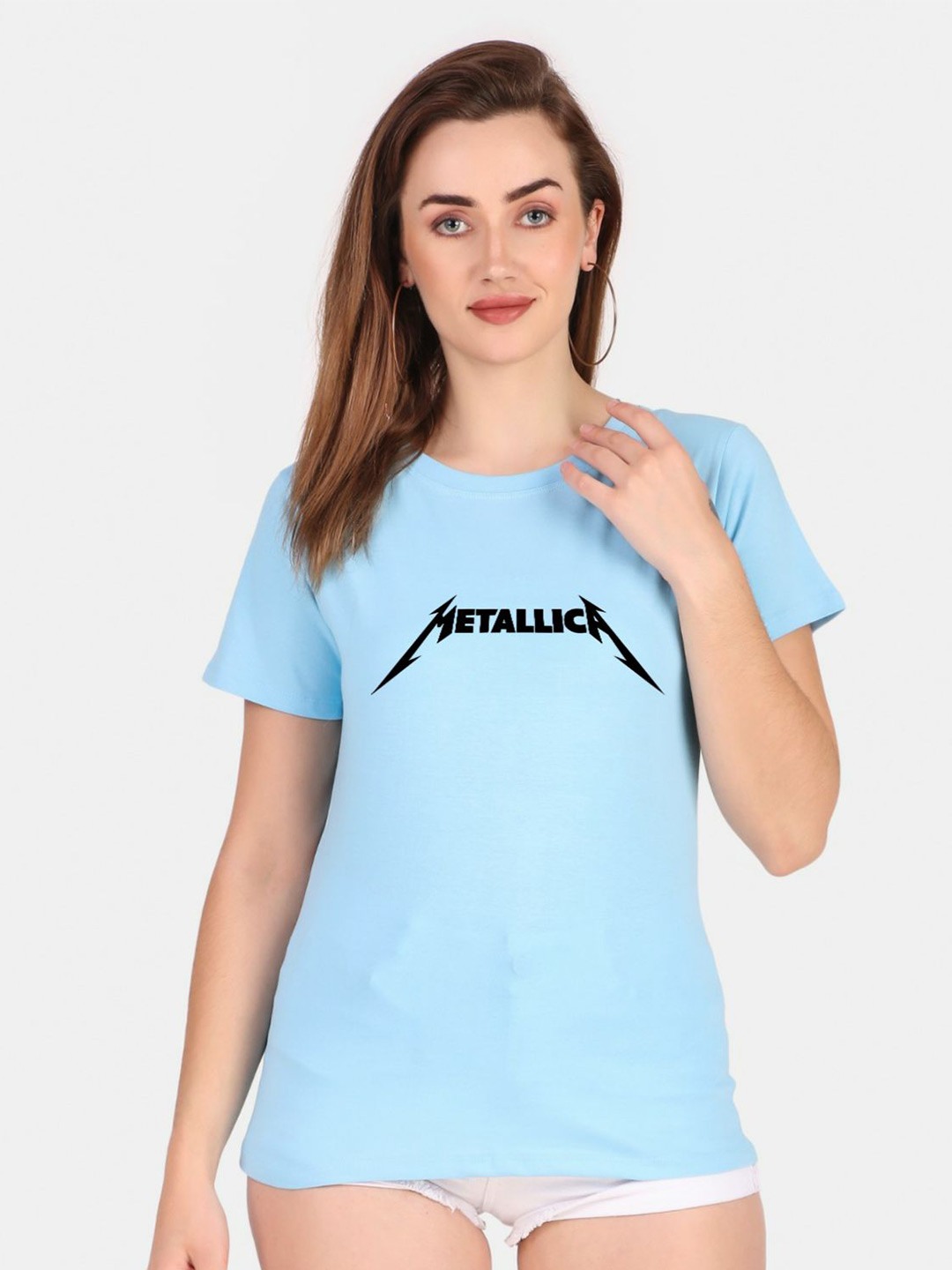 

TRENDY RABBIT Typography Printed Round Neck Regular Sleeves T-shirt, Na