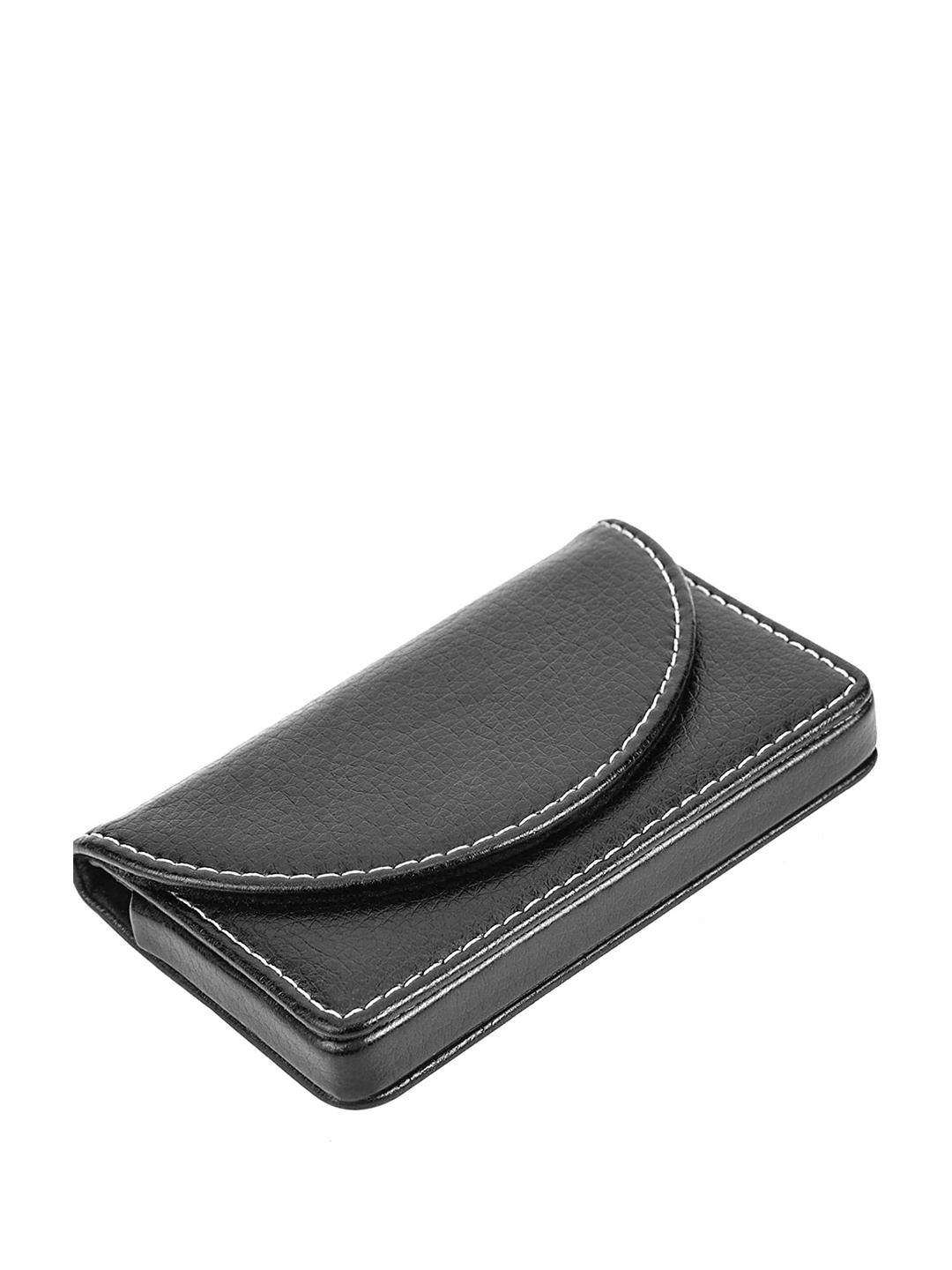 

VOGARD Unisex Textured Leather Card Holder, Black