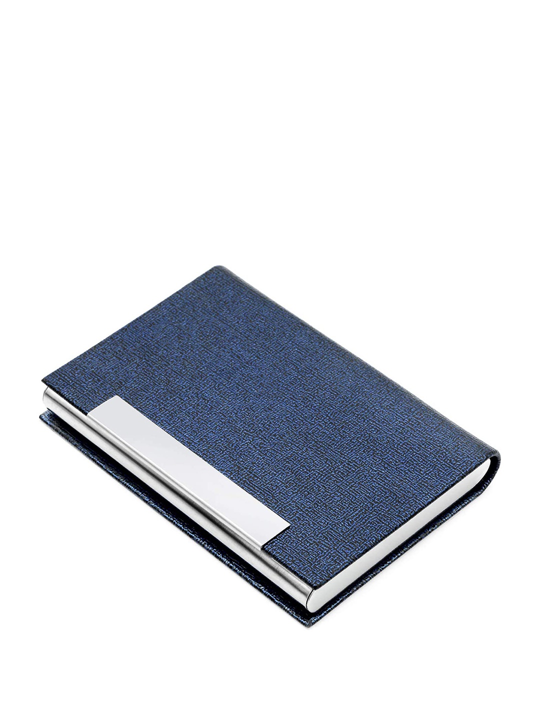 

VOGARD Unisex Textured Leather Card Holder, Blue