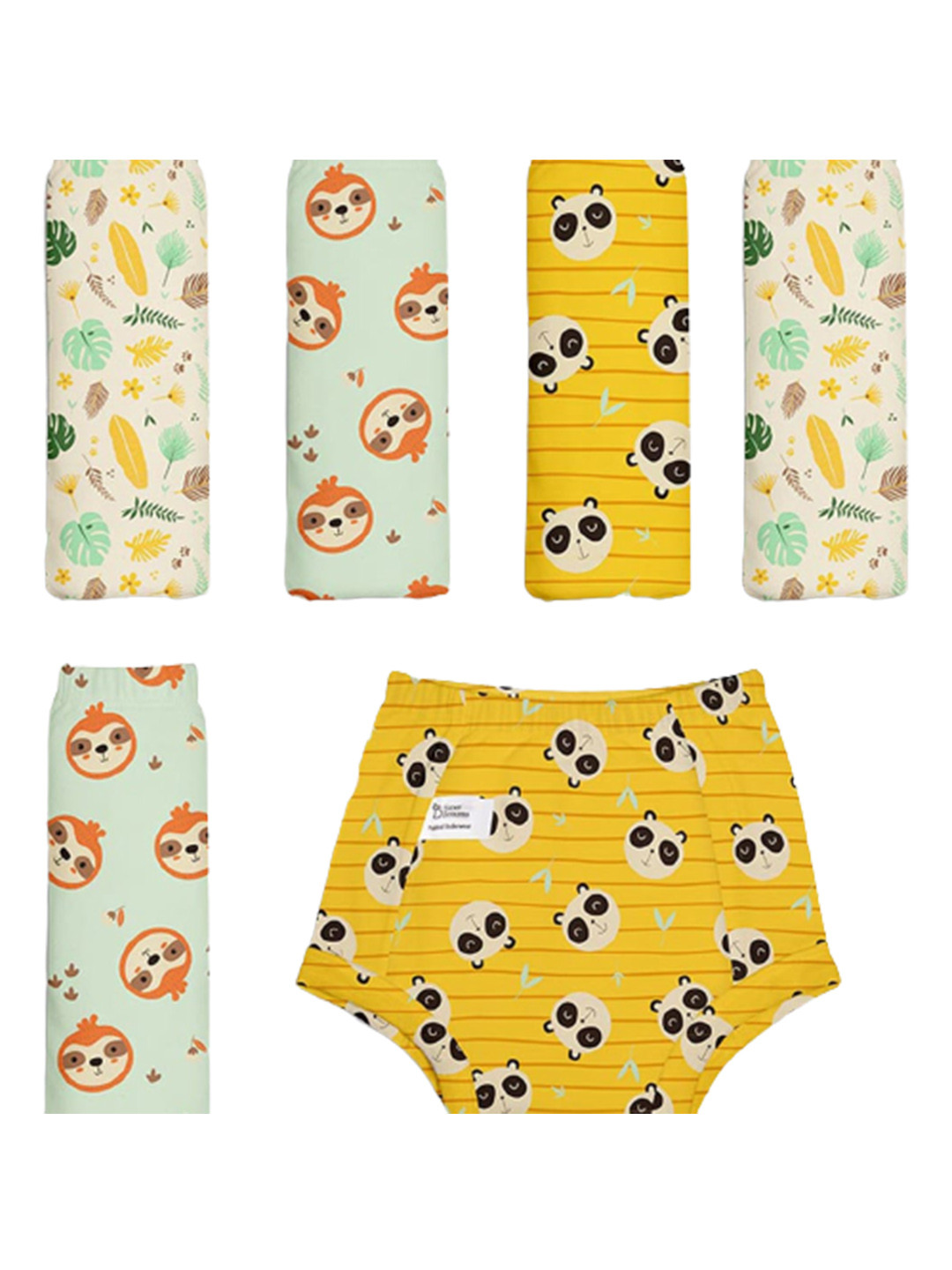 

SuperBottoms Kids Pack of 6 Padded Briefs, Yellow