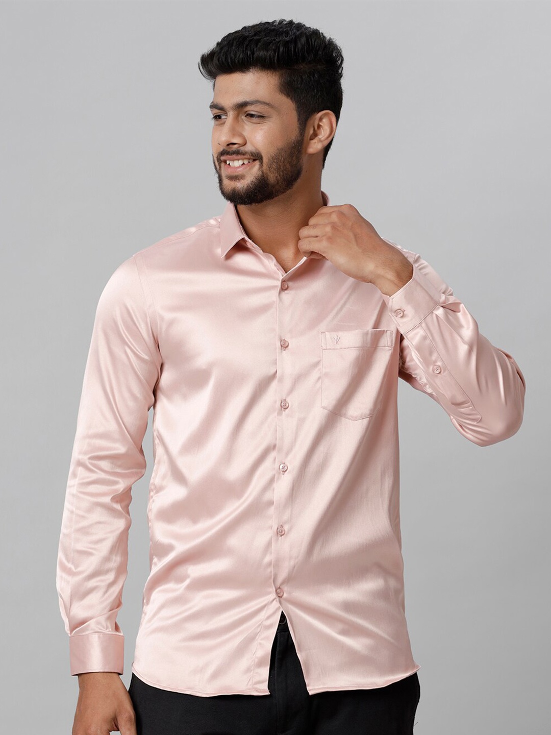 

Ramraj Spread Collar Casual Shirt, Pink